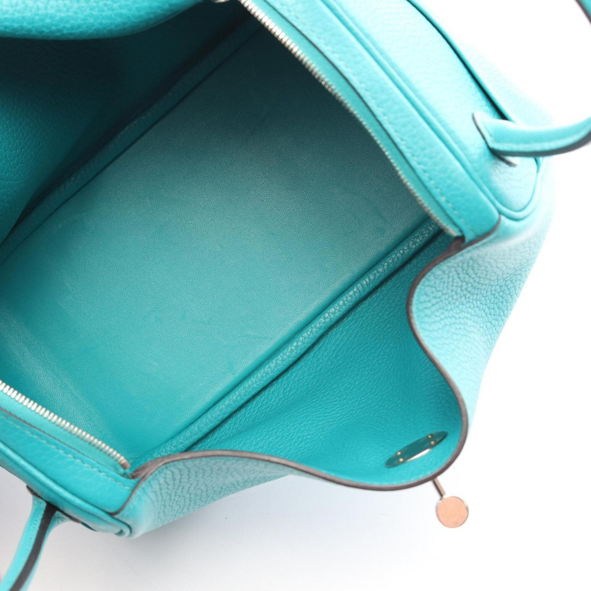 Hermes Green Taurillon Clemence Leather Leather Handbag Shoulder Bag (Pre-Owned)