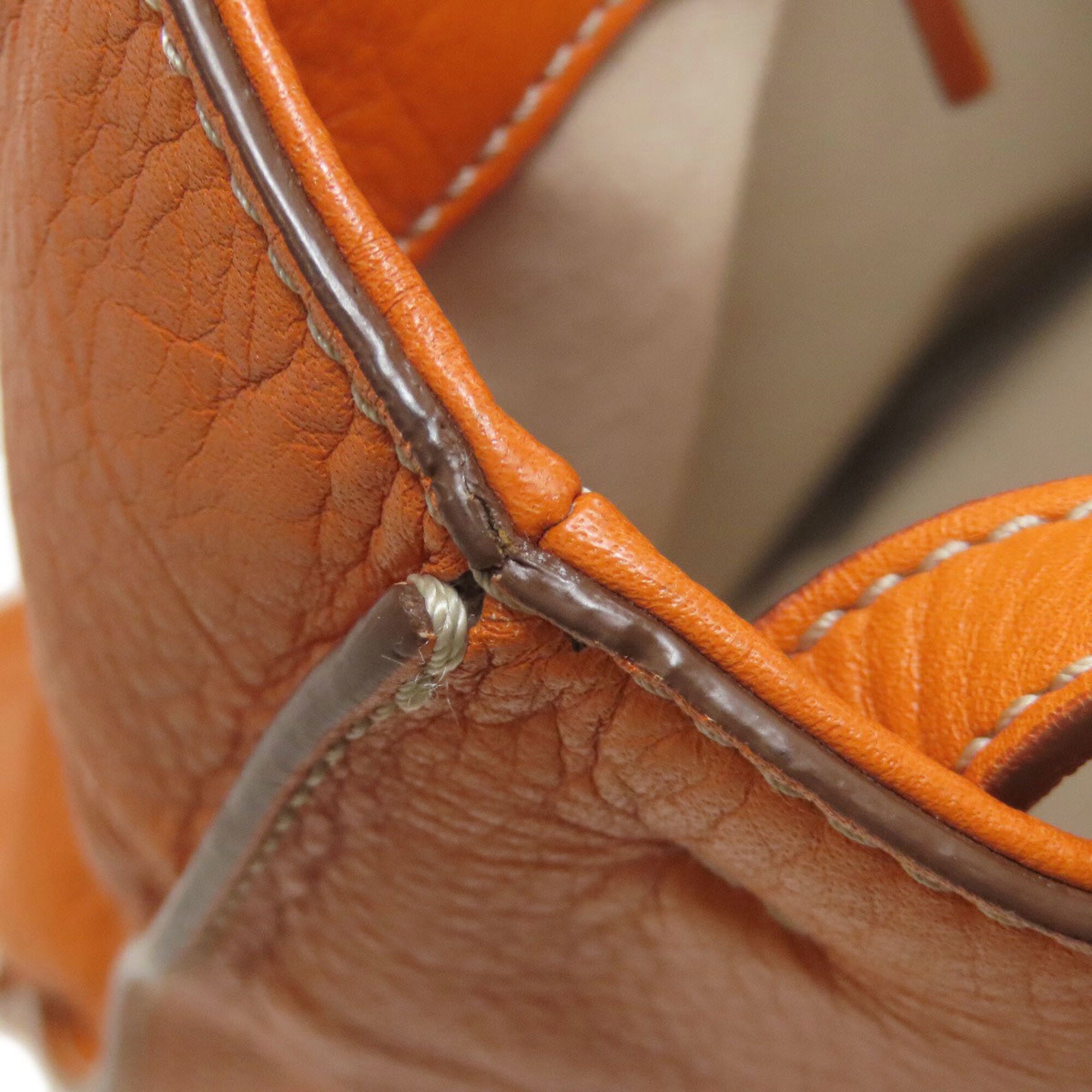 Tod's Orange Leather Tote Bag (Pre-Owned)