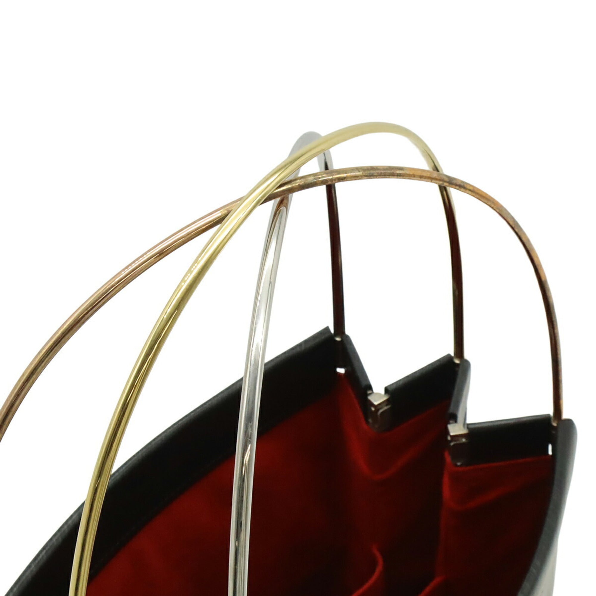 Cartier Black Urethane Leather Handbag (Pre-Owned)