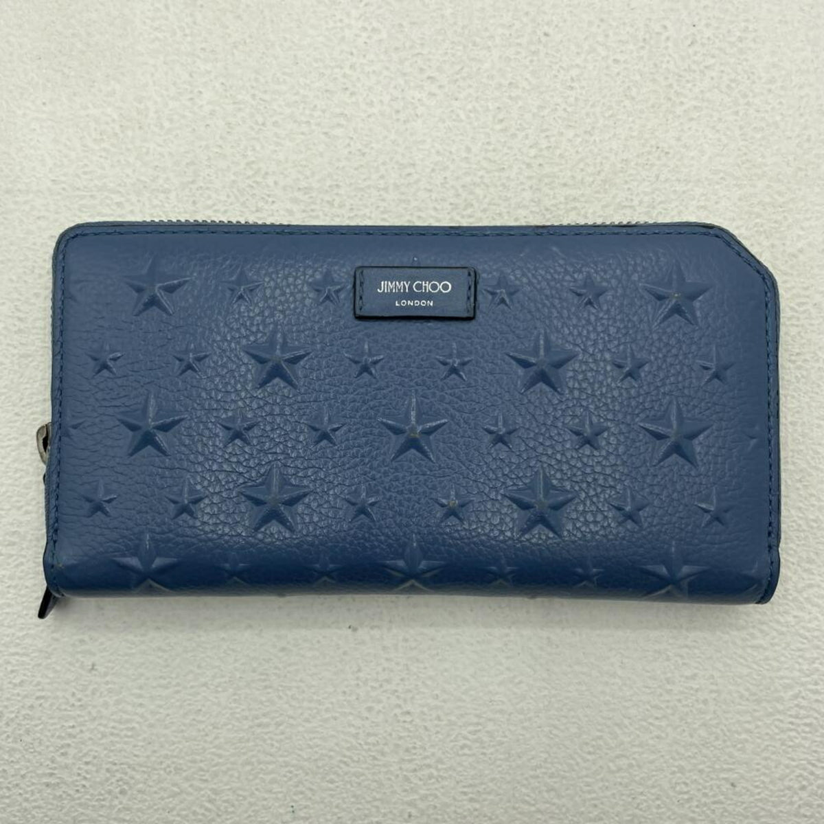 Jimmy Choo Blue Long Wallet (Bi-Fold) (Pre-Owned)