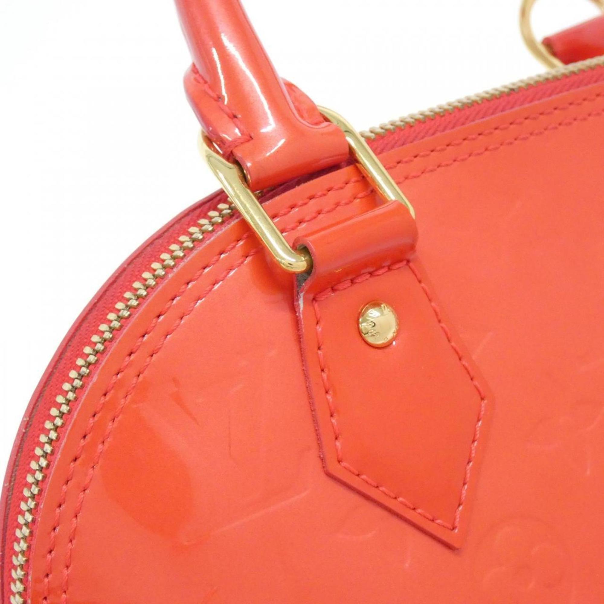 Louis Vuitton Vernis Rouge Grenadine Leather Handbag (Pre-Owned)
