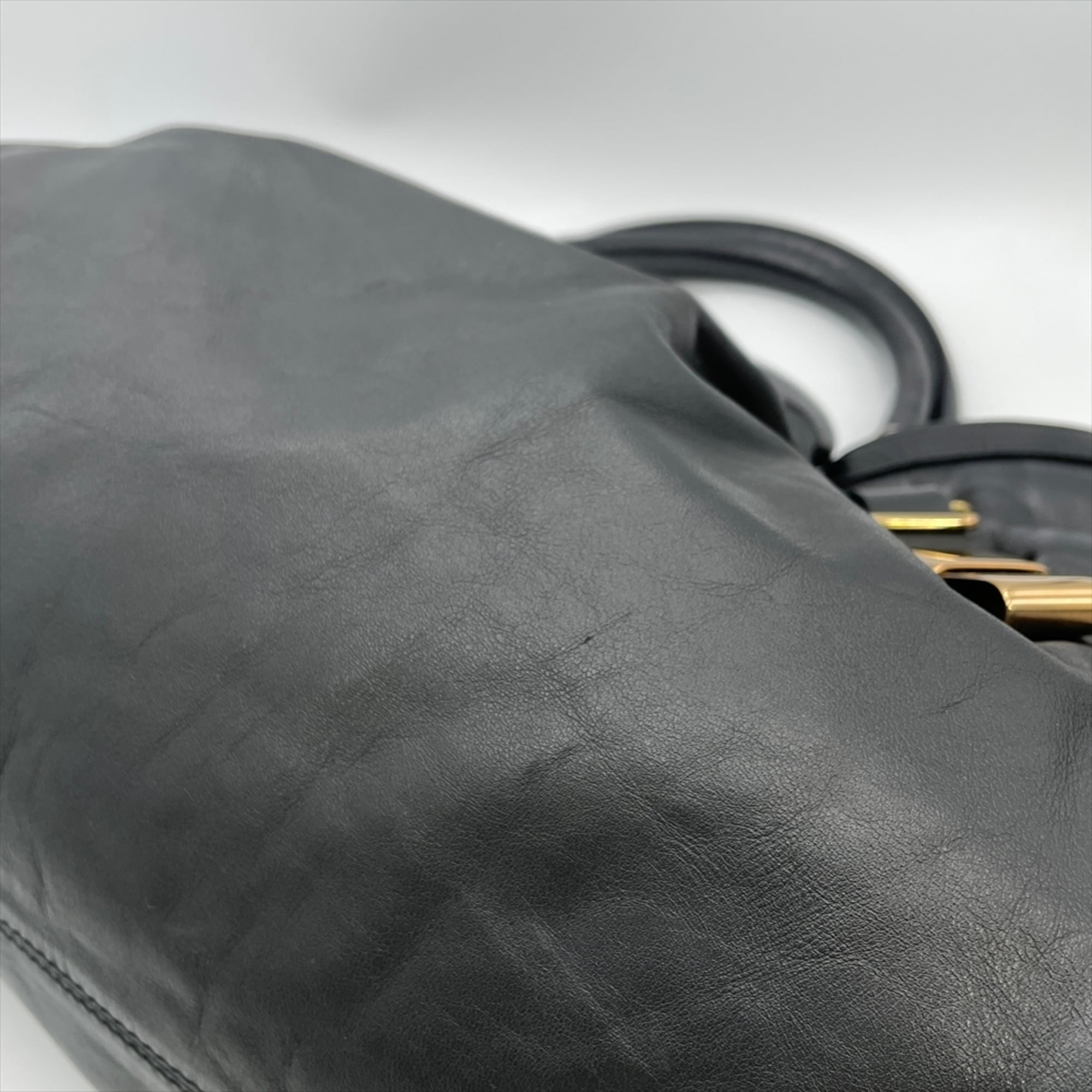 Chloé Black Leather Tote Bag (Pre-Owned)