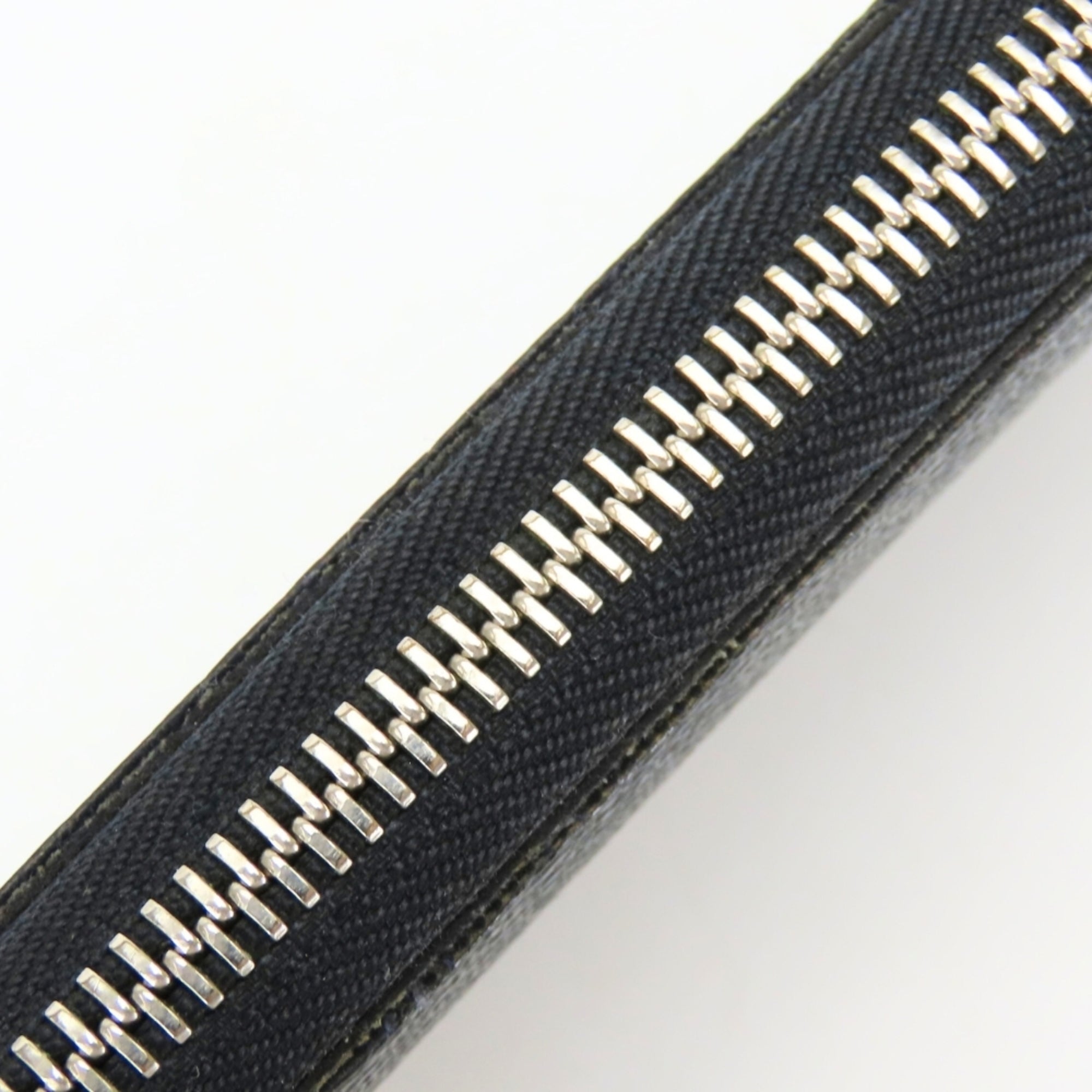 Louis Vuitton Black Gray Damier Graphite Leather Long Wallet (Bi-Fold) (Pre-Owned)
