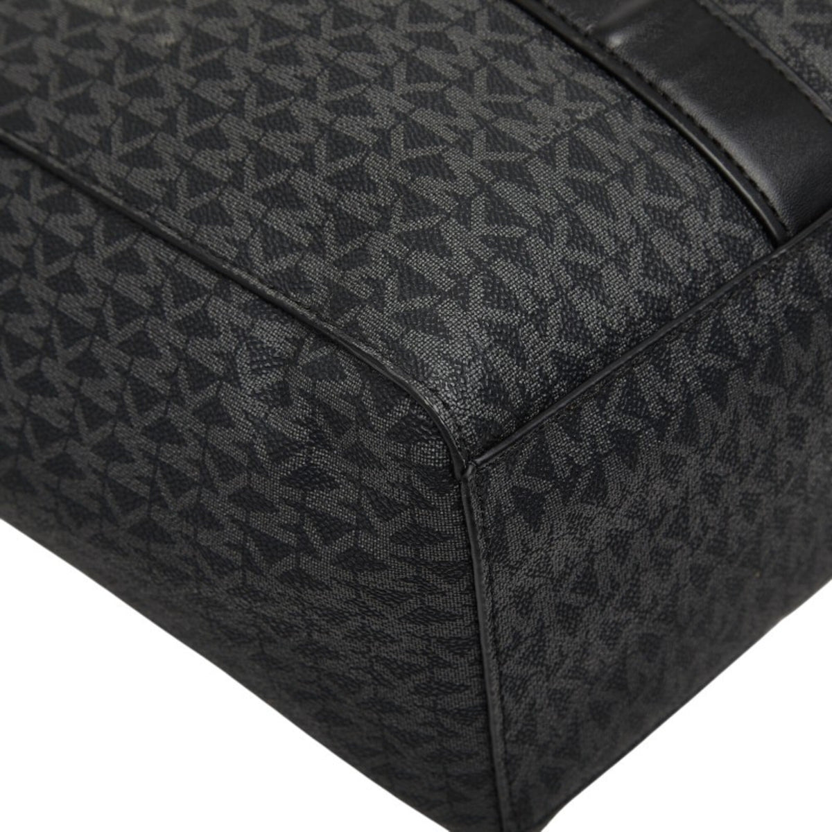 Michael Kors Black Pvc Leather Handbag Tote Bag (Pre-Owned)