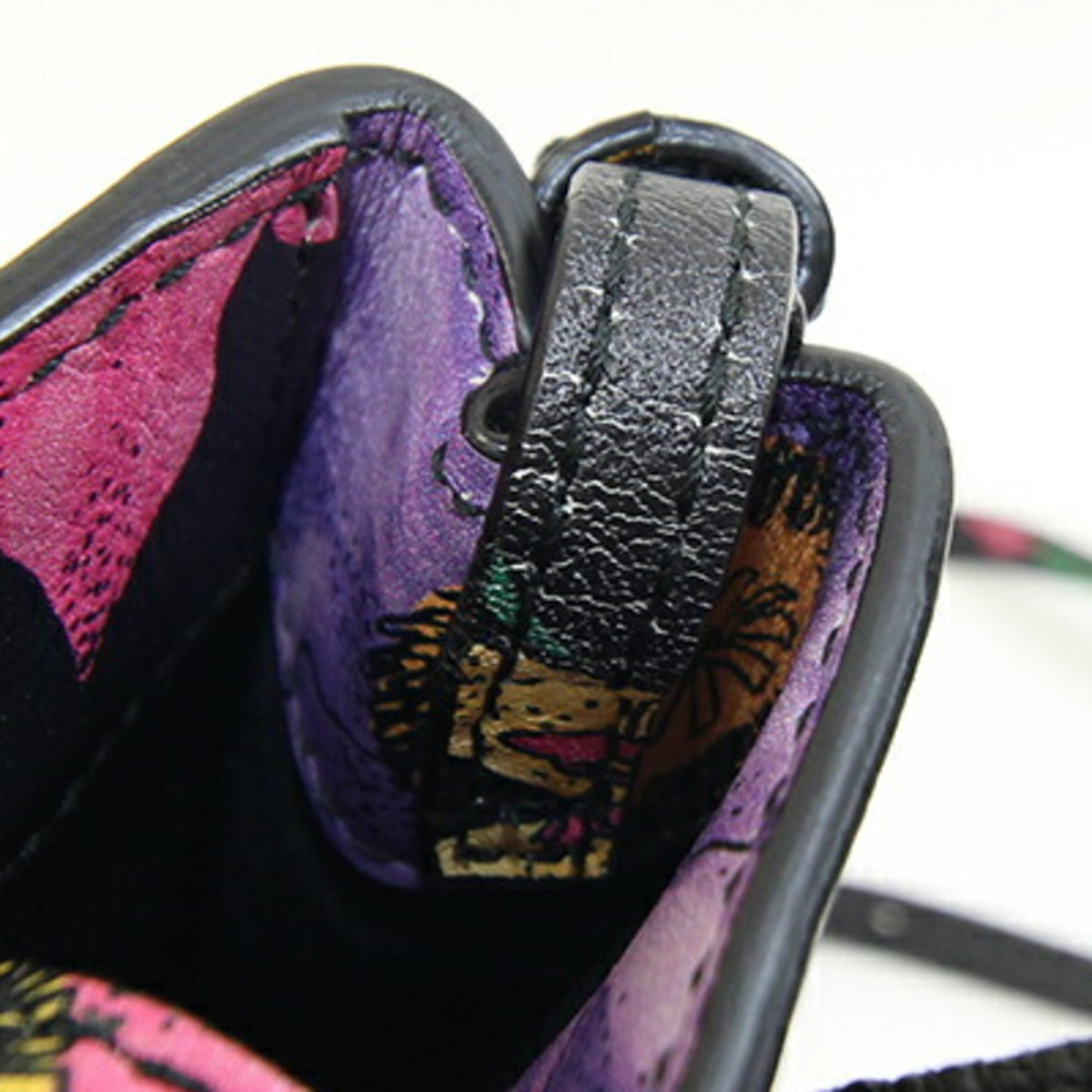 Balenciaga Black Multi-Color Leather Handbag Pochette (Pre-Owned)