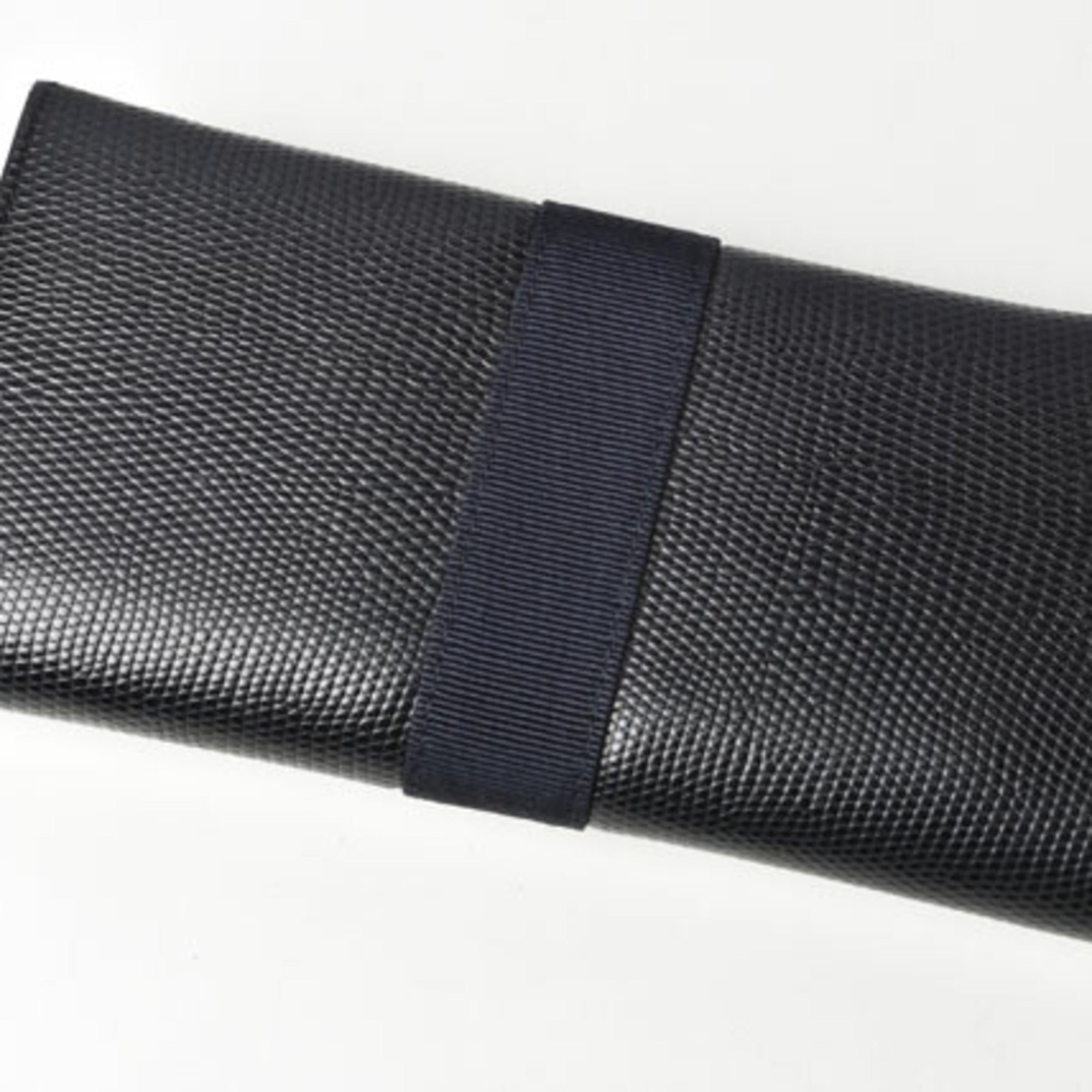Salvatore Ferragamo Dark Navy Leather Long Wallet (Bi-Fold) (Pre-Owned)
