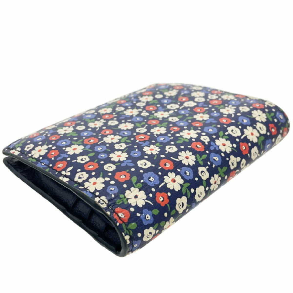 Miu Miu Multi-Color Navy Leather Wallet (Bi-Fold) (Pre-Owned)