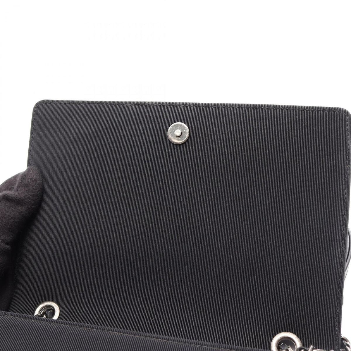 Chanel Black Leather Handbag Shoulder Bag (Pre-Owned)