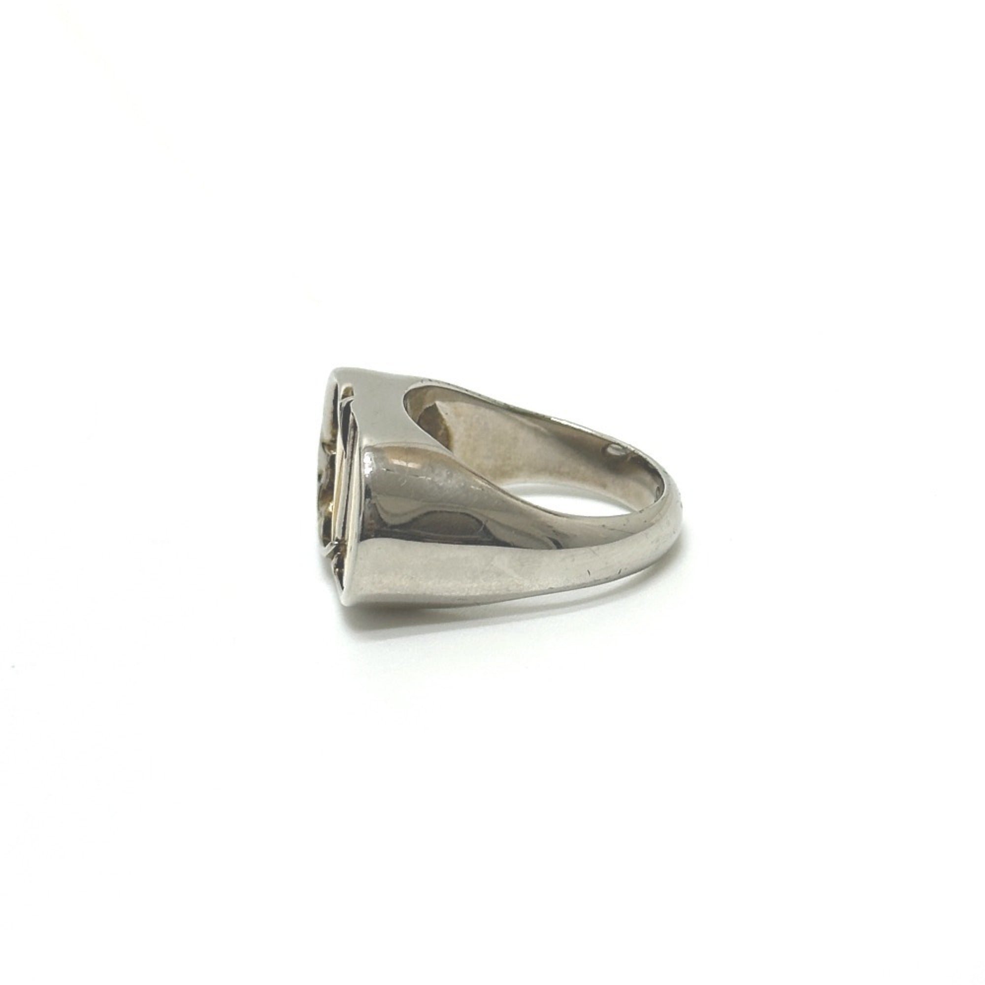 Christian Dior Silver Metal Band Ring (Pre-Owned)