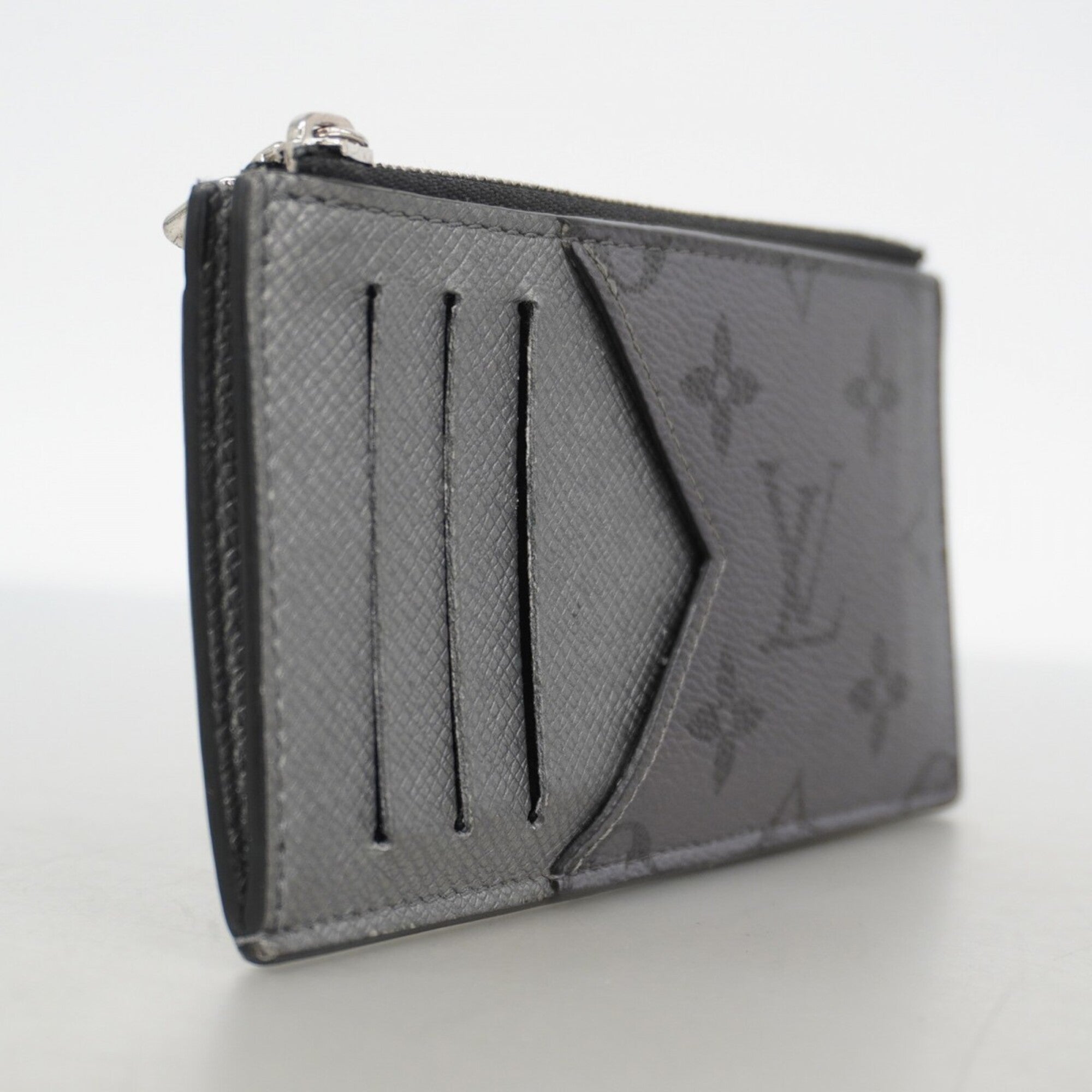 Louis Vuitton Silver Gray Coin Purse/Coin Case (Pre-Owned)