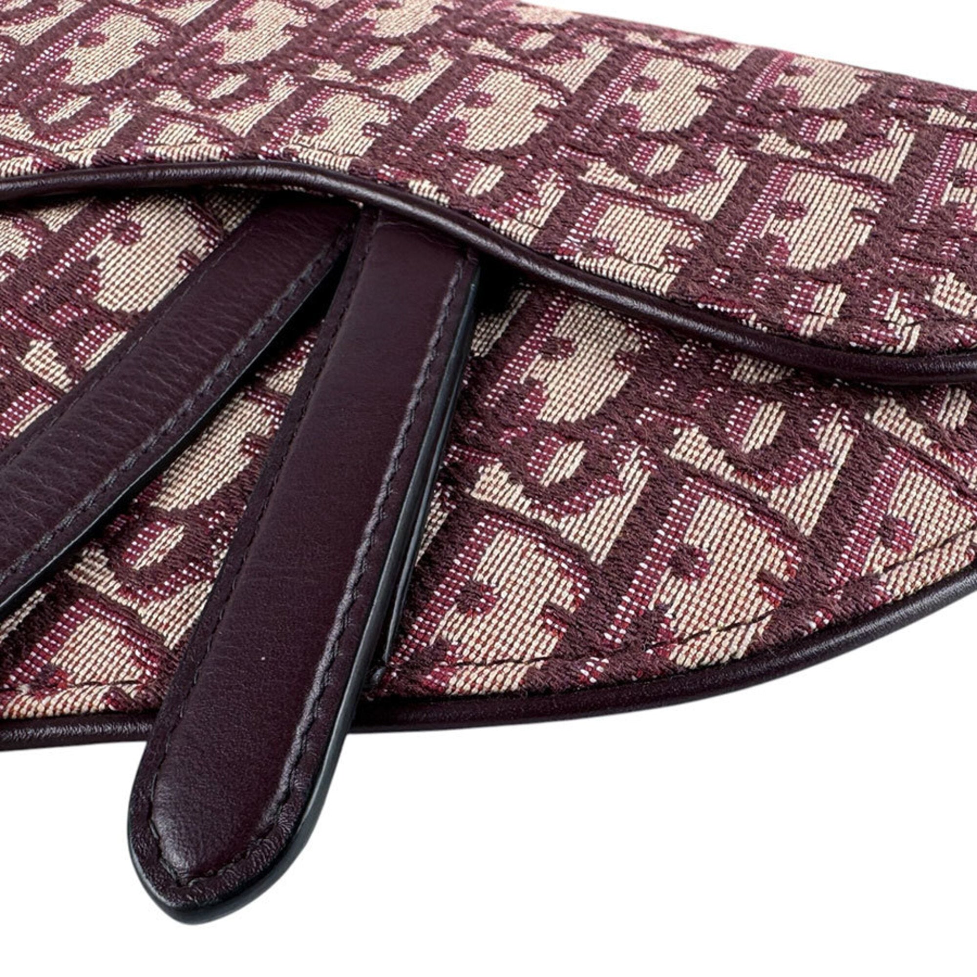 Christian Dior Bordeaux Canvas Fanny Pack Sling Bag (Pre-Owned)