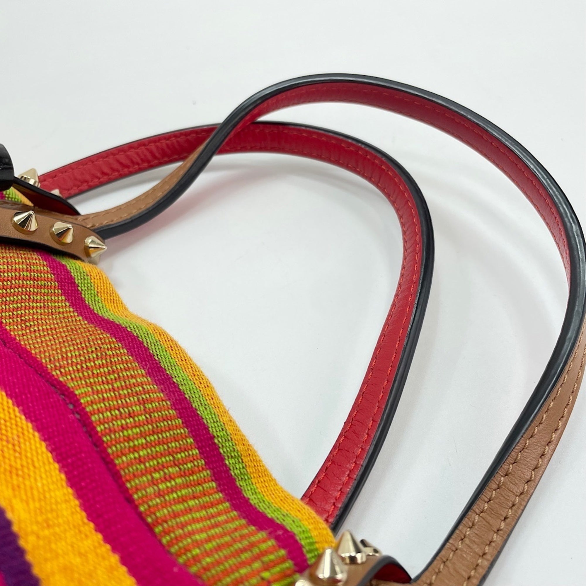 Christian Louboutin Multi-Color Canvas Tote Bag (Pre-Owned)