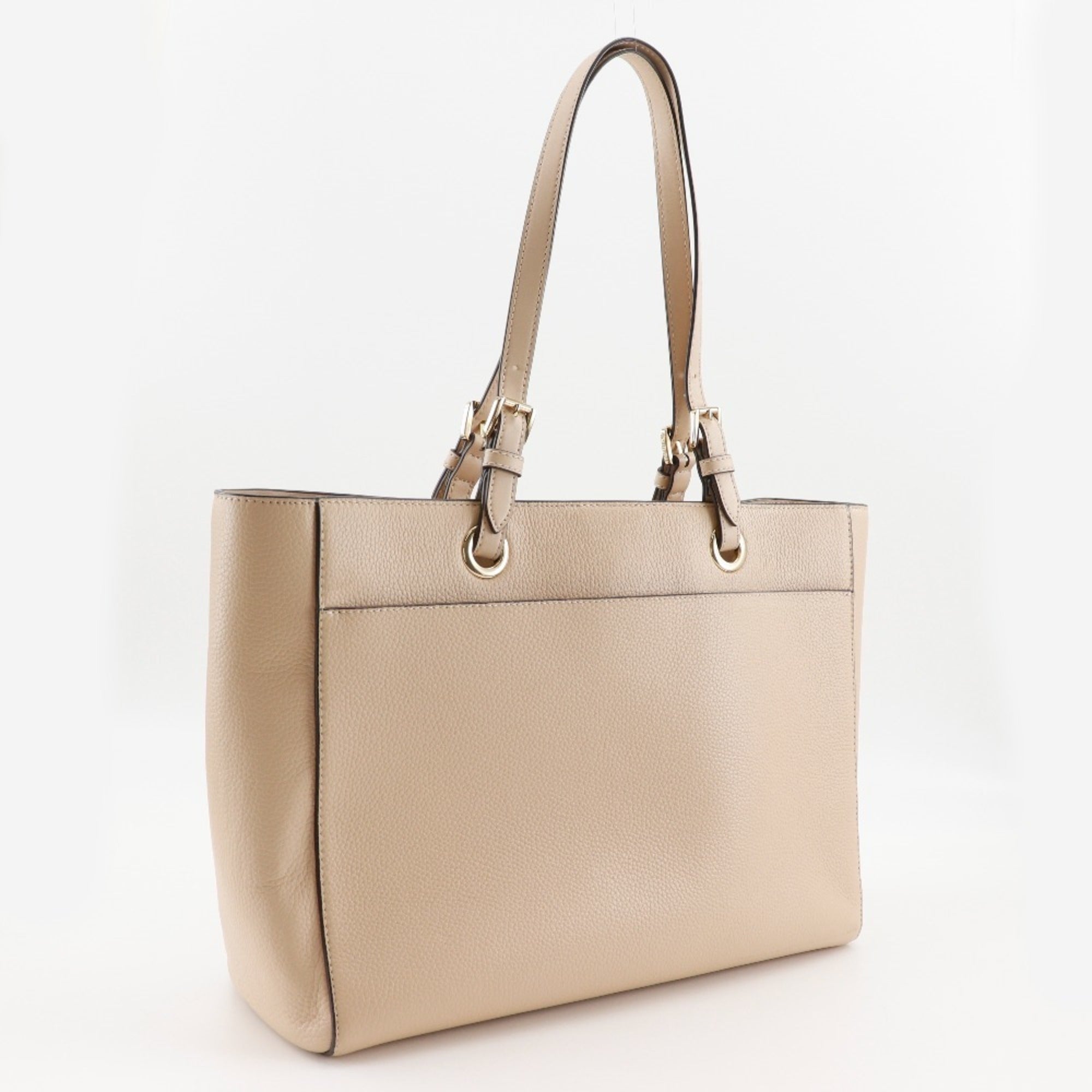 Michael Kors Beige Leather Tote Bag (Pre-Owned)