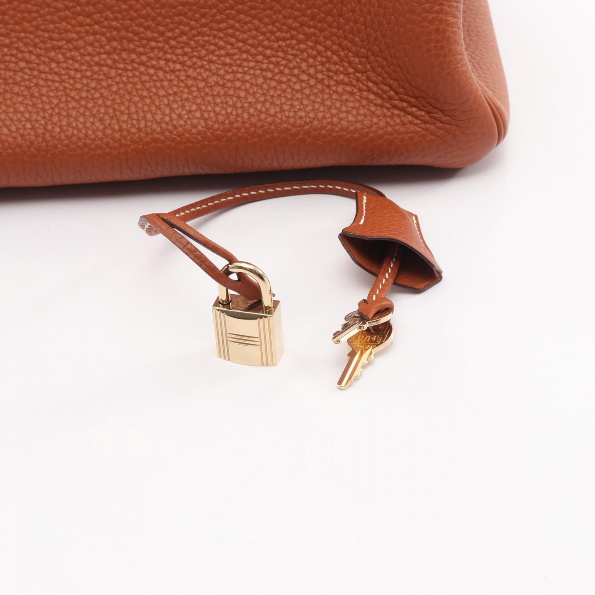 Hermes Brown Leather Handbag (Pre-Owned)