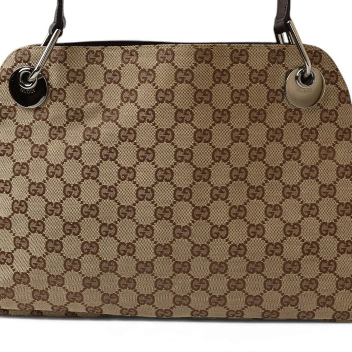 Gucci Gg Canvas Beige Brown Gg Canvas Tote Bag (Pre-Owned)