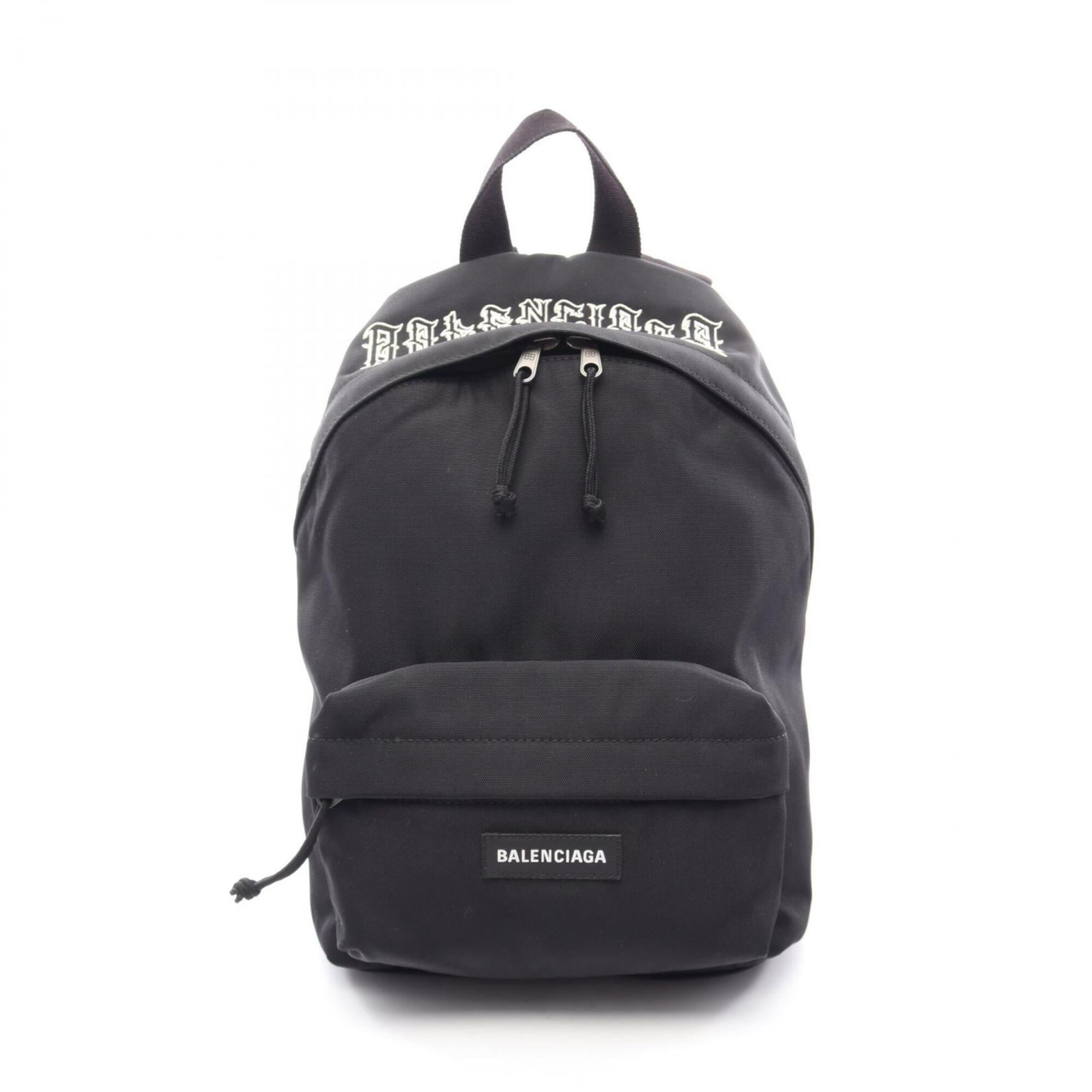 Balenciaga Black Nylon Backpack Handbag (Pre-Owned)