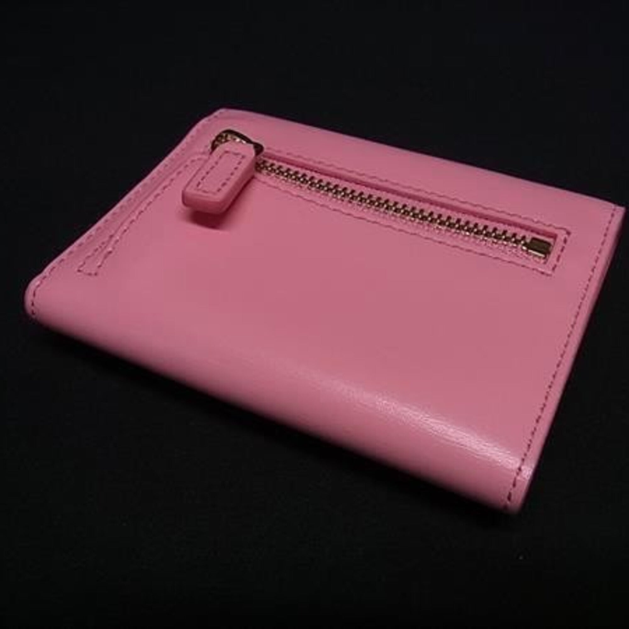 Mcm Pink Leather Wallet (Tri-Fold) (Pre-Owned)