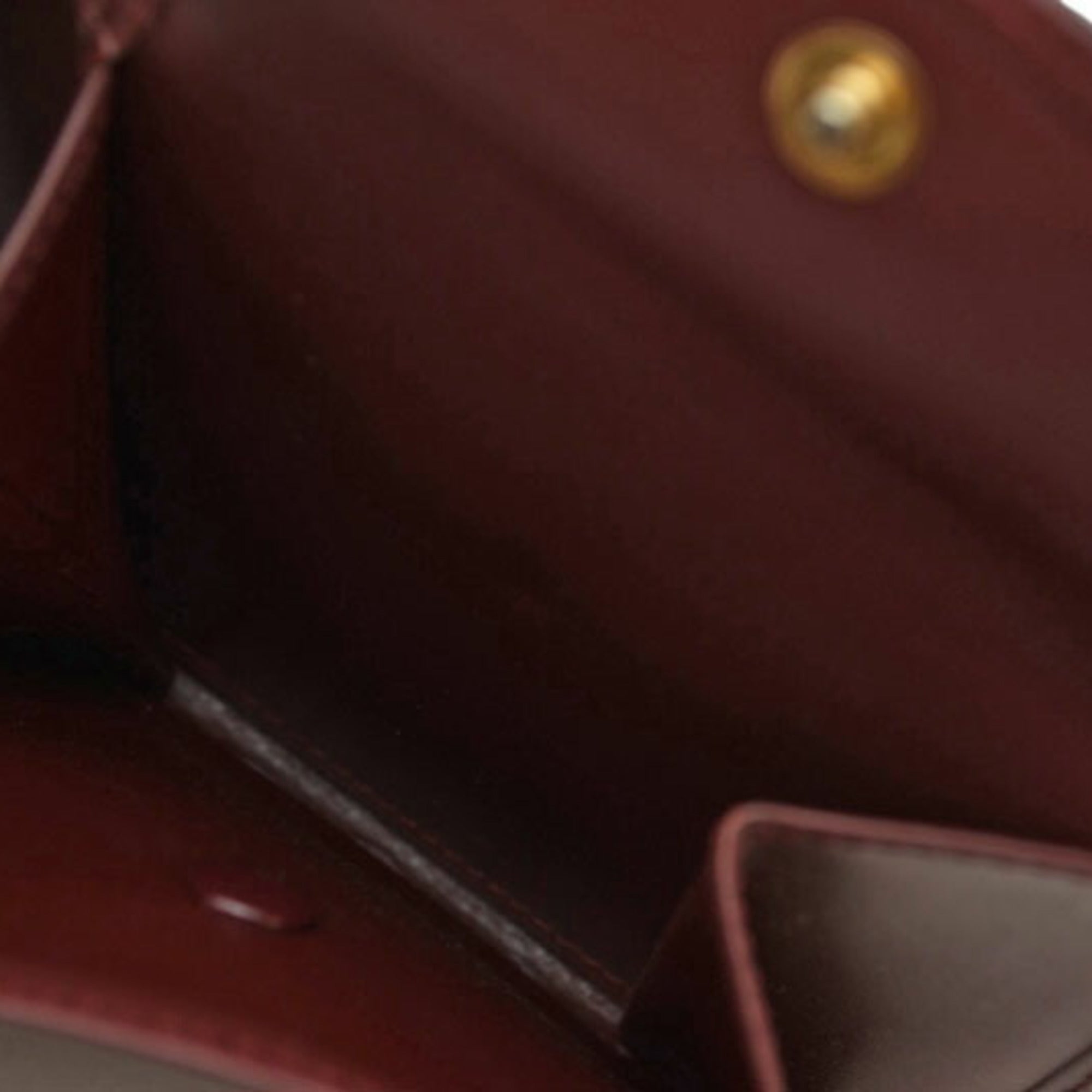 Cartier Bordeaux Leather Wallet (Bi-Fold) (Pre-Owned)