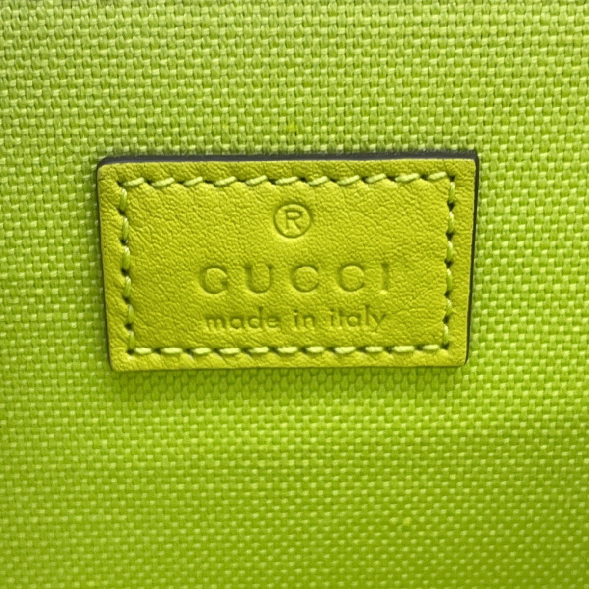 Gucci Lime Green Leather Shoulder Bag (Pre-Owned)