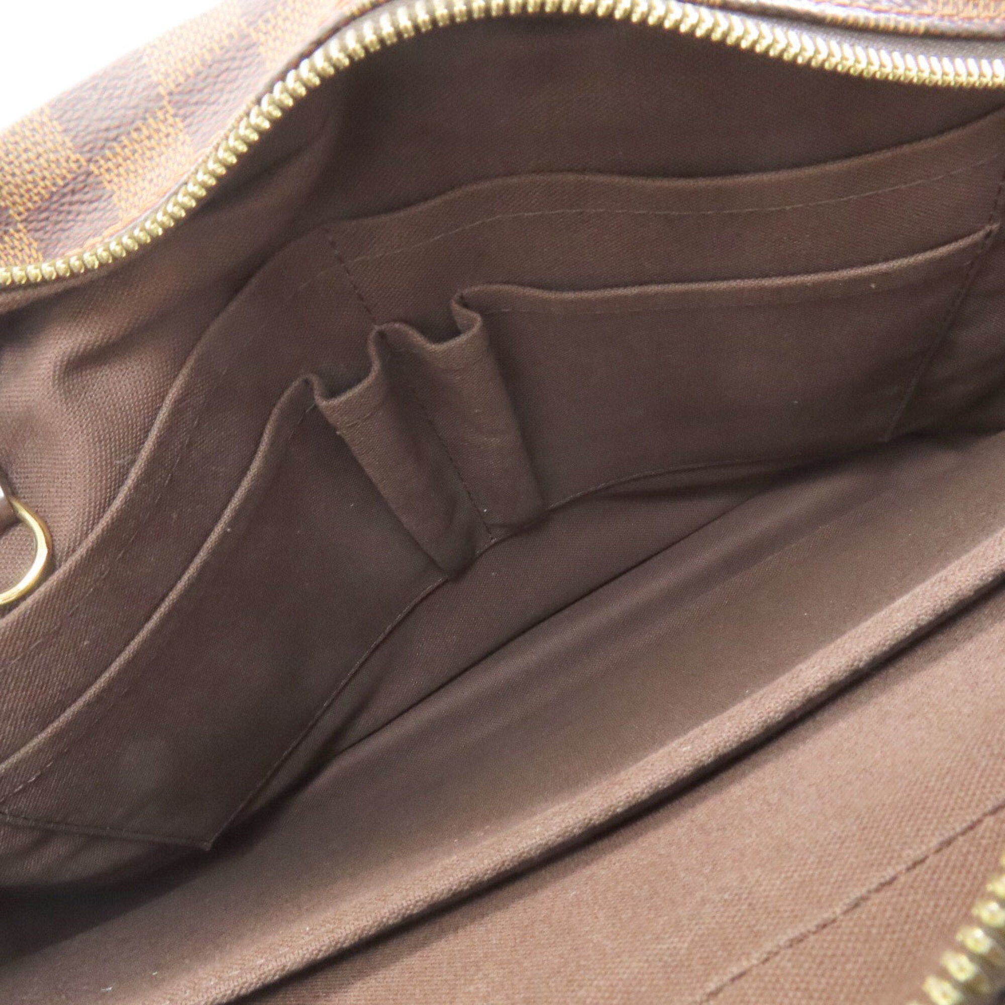 Louis Vuitton Damier Canvas Ebene Damier Canvas Shoulder Bag (Pre-Owned)