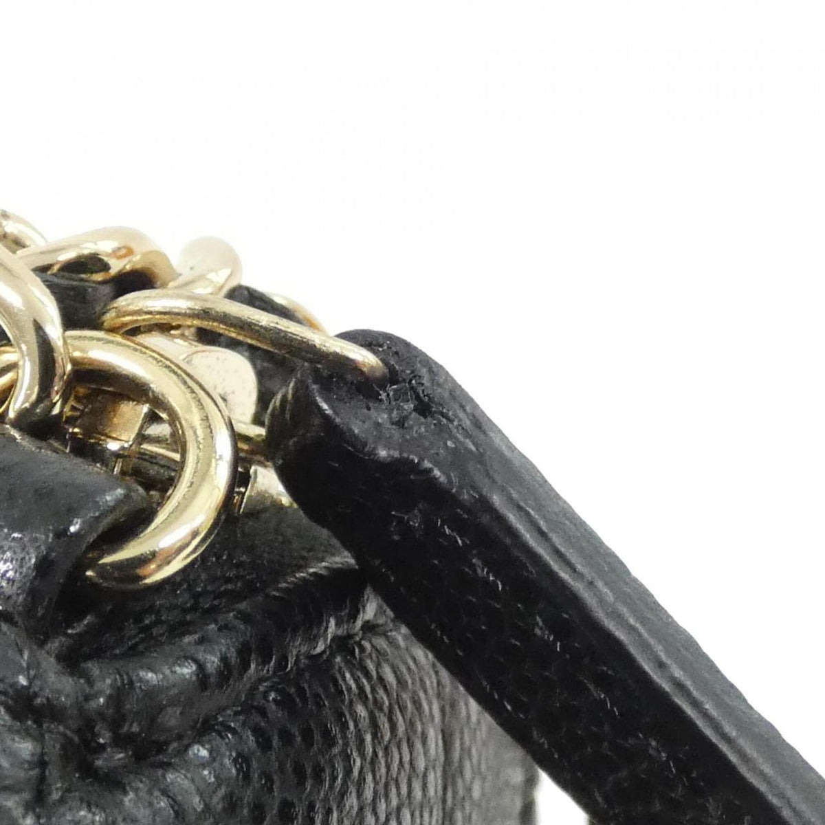 Chanel Black Grained Calfskin Handbag Shoulder Bag (Pre-Owned)