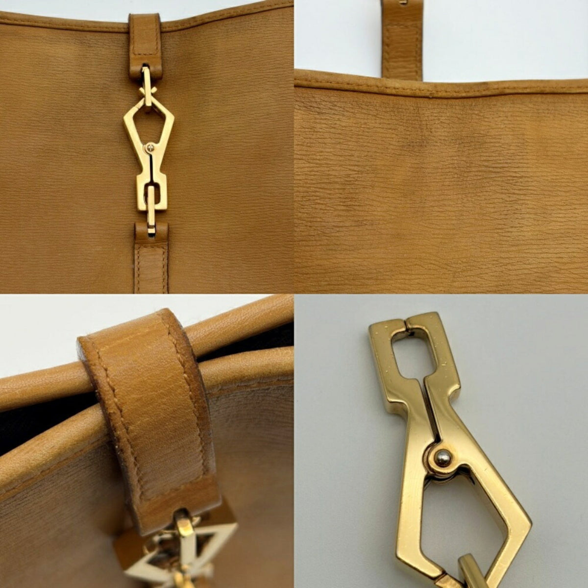 Gucci Camel Bamboo Leather Shoulder Bag (Pre-Owned)
