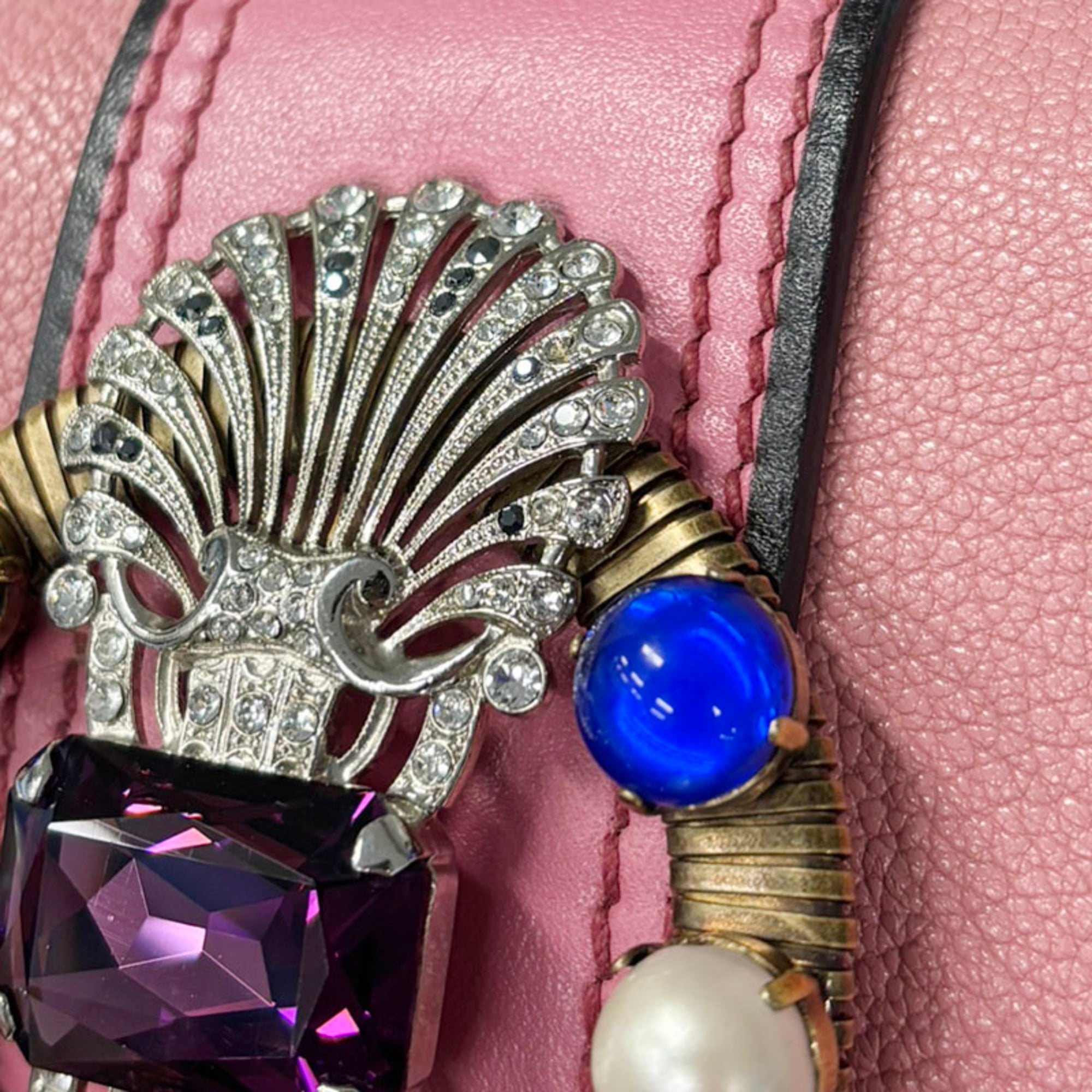 Miu Miu Pink Leather Shoulder Bag (Pre-Owned)