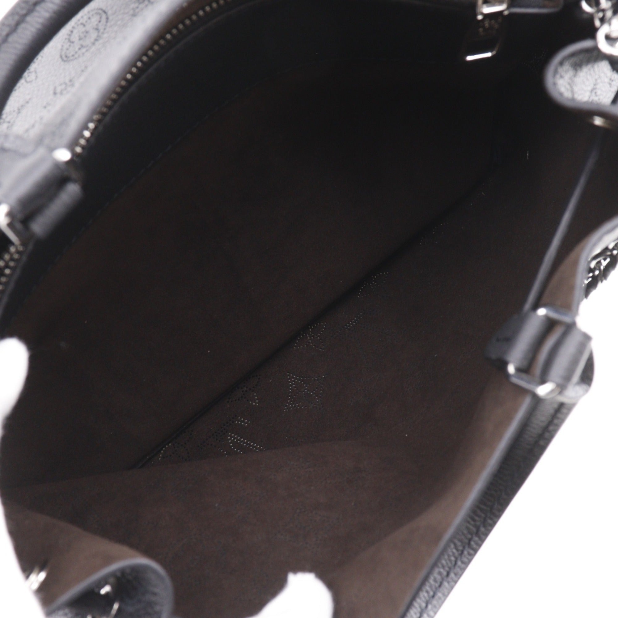 Louis Vuitton Black Noir Monogram Mahina Leather Handbag (Pre-Owned)