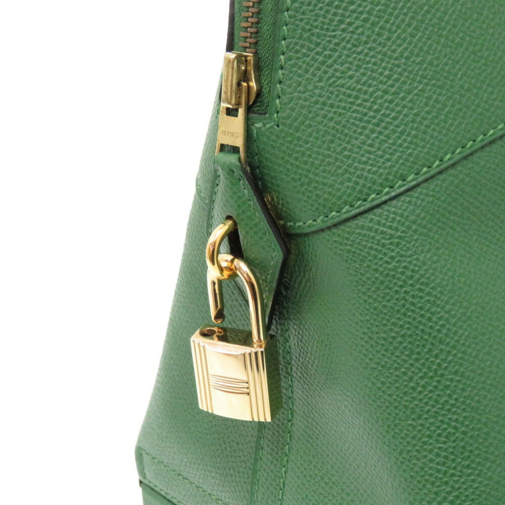 Hermes Vert Courchevel Leather Handbag (Pre-Owned)