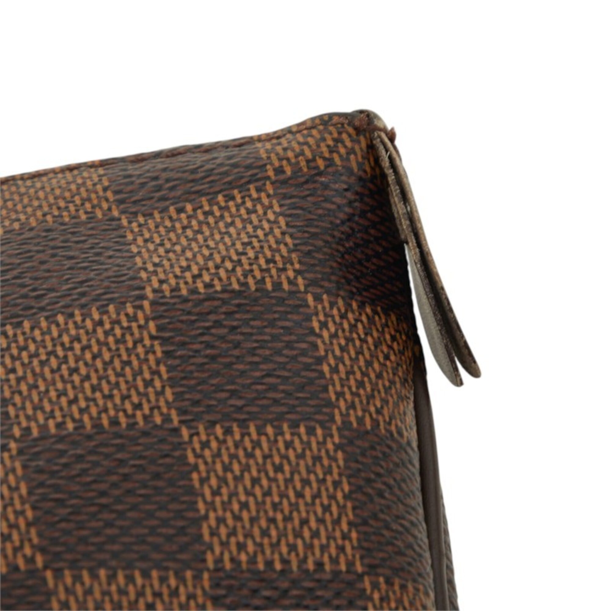 Louis Vuitton Brown Damier Canvas Pvc Leather Shoulder Bag Tote Bag (Pre-Owned)