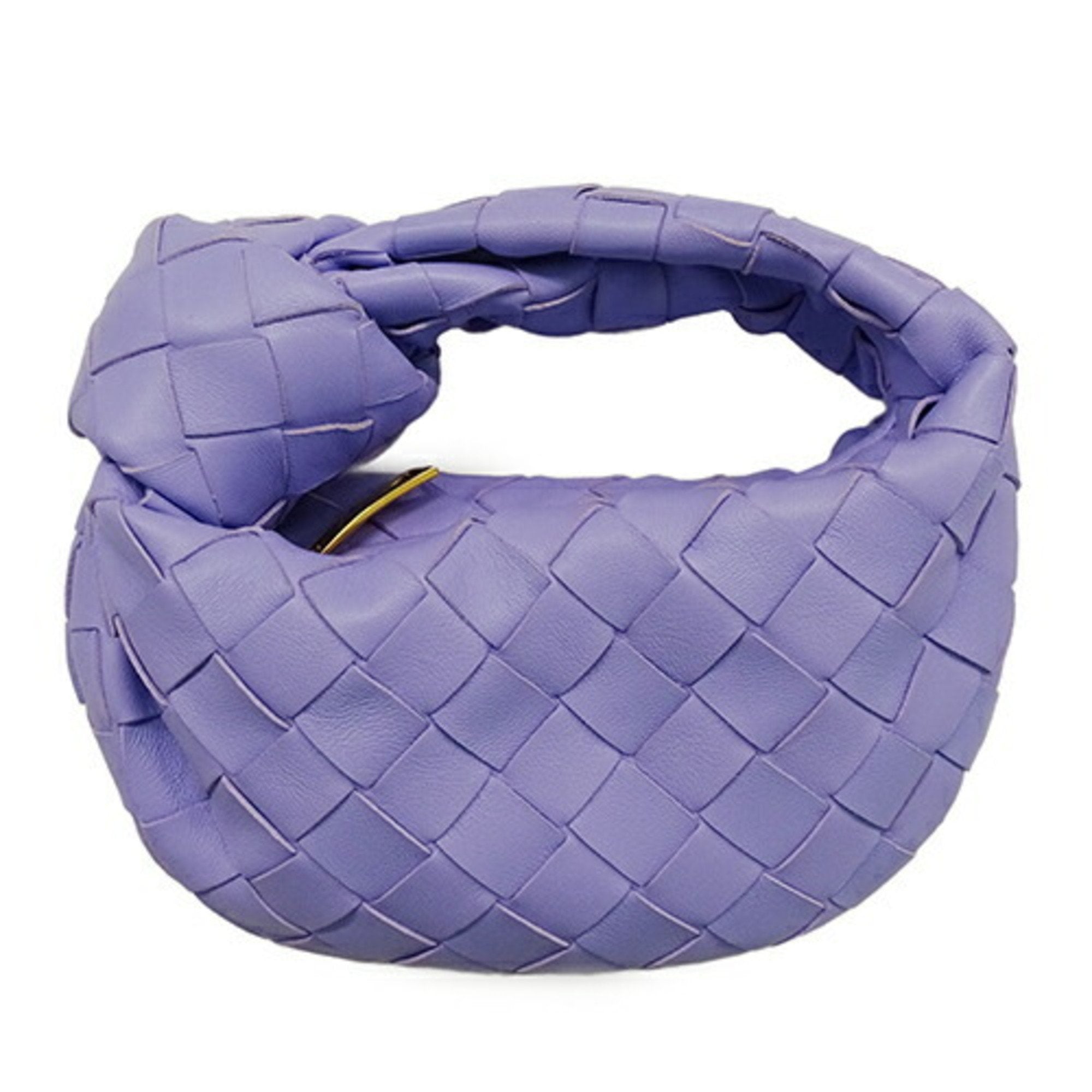 Bottega Veneta Purple Leather Handbag (Pre-Owned)