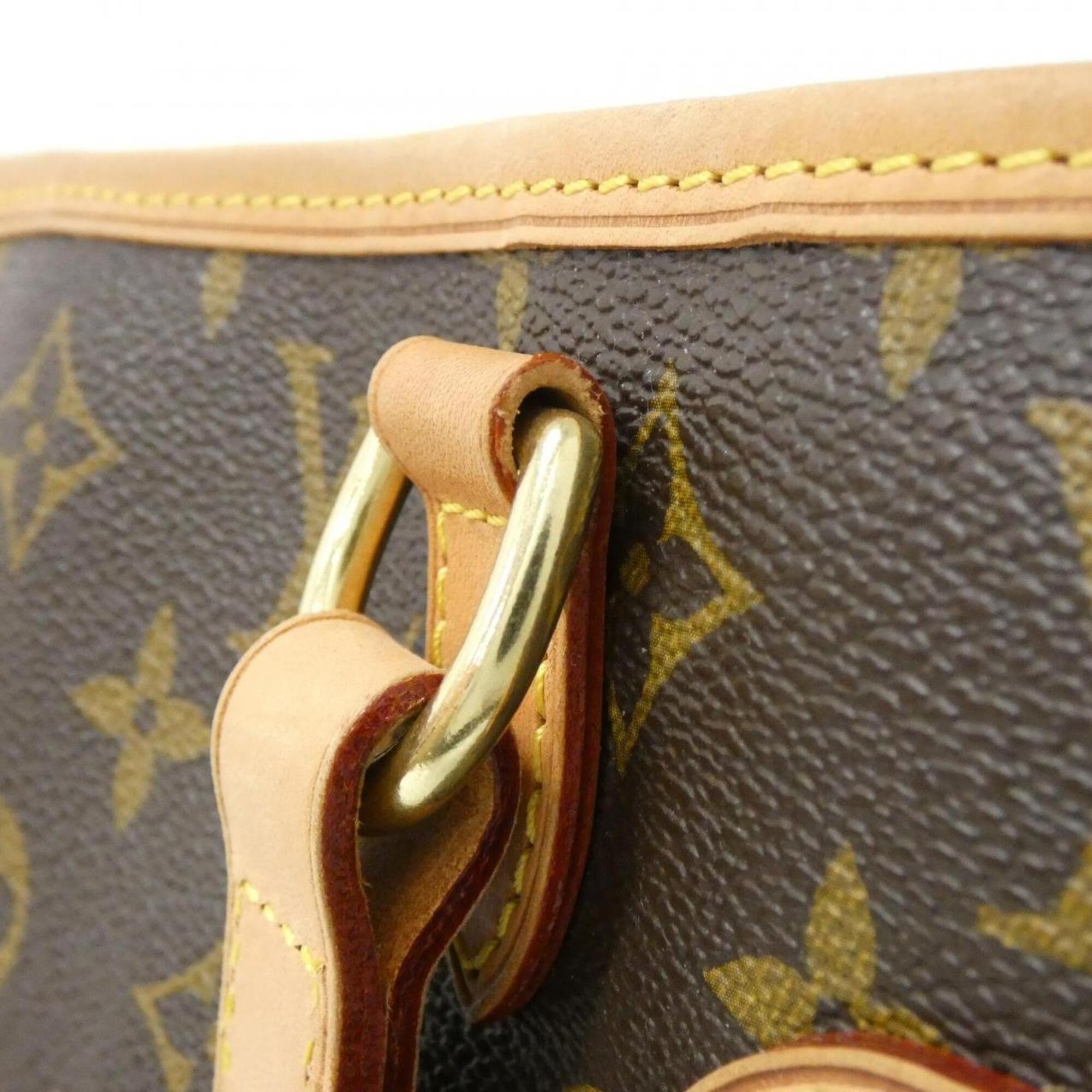 Louis Vuitton Monogram Marron Coated Canvas Shoulder Bag Tote Bag (Pre-Owned)