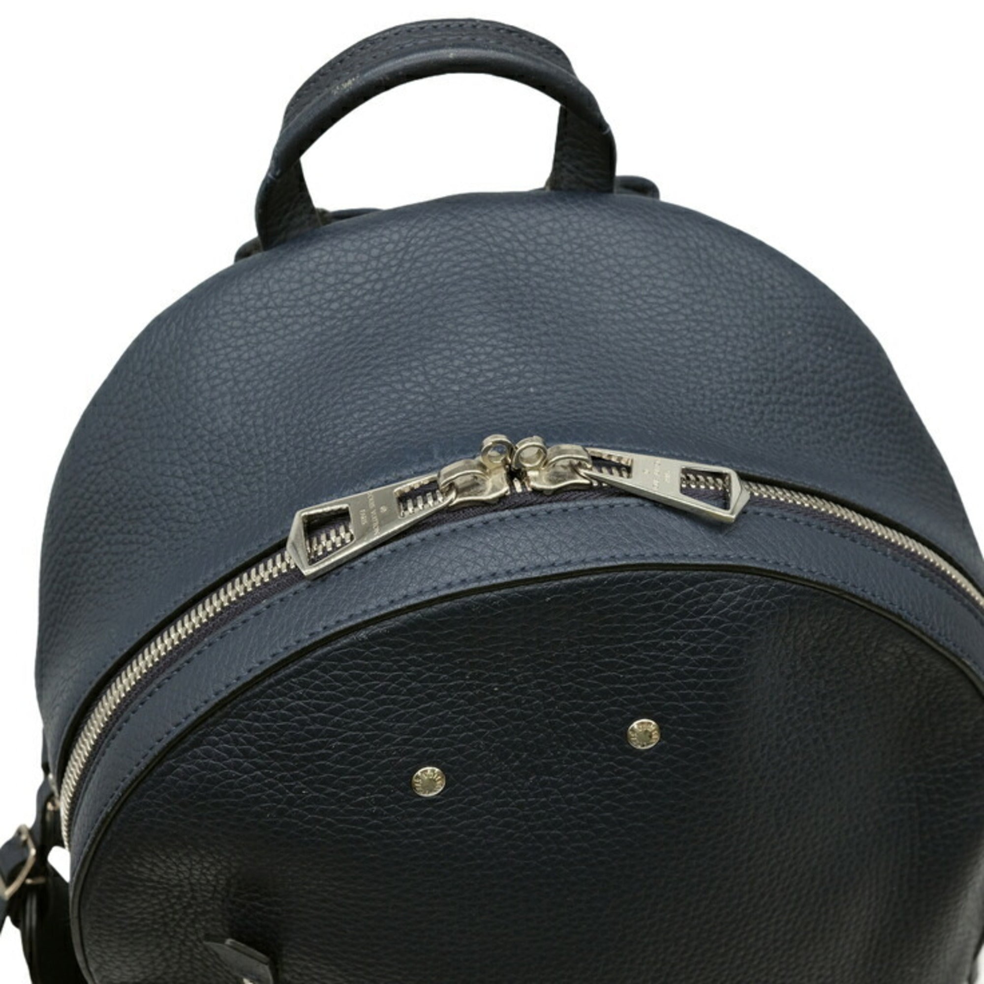 Louis Vuitton Dark Navy Leather Backpack (Pre-Owned)