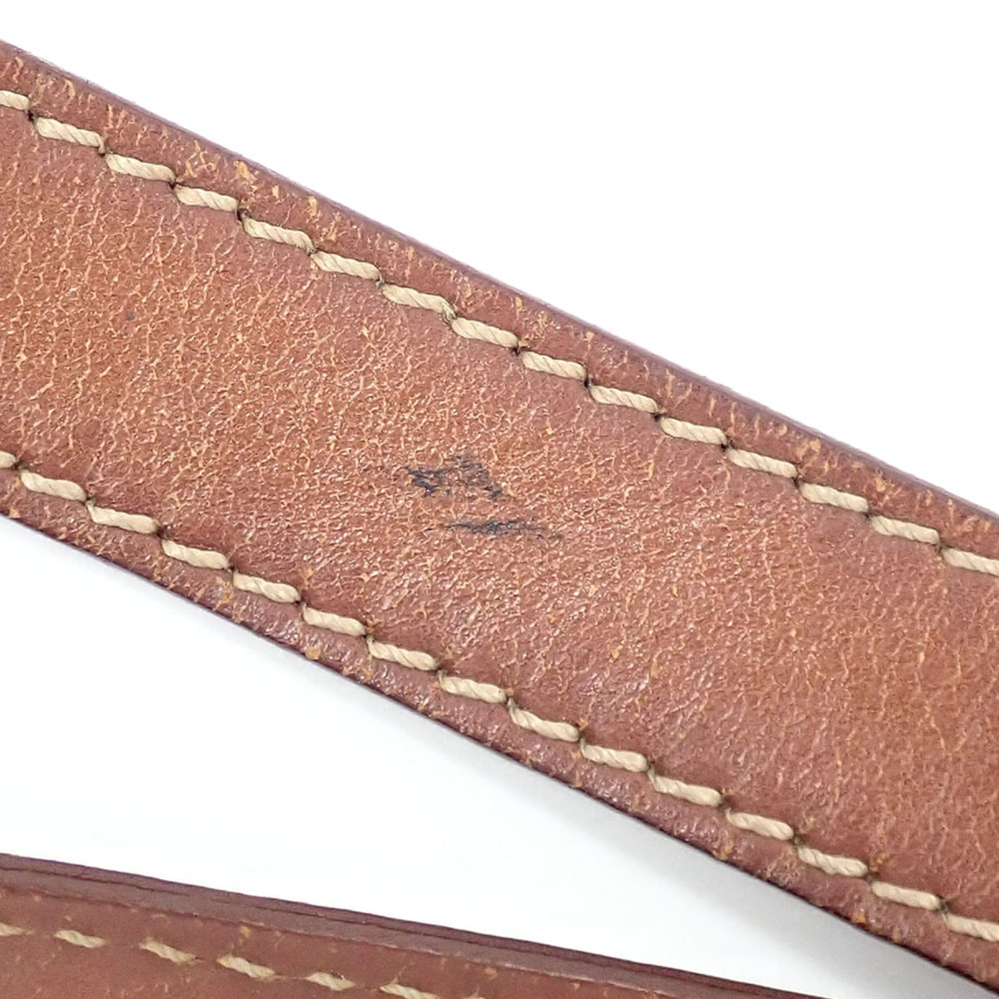 Celine Macadam Brown Leather Shoulder Bag (Pre-Owned)