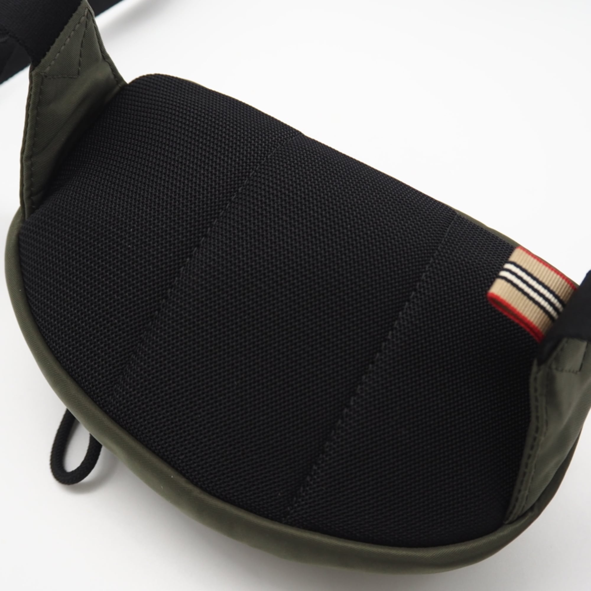 Burberry Black Khaki White Nylon Fanny Pack (Pre-Owned)