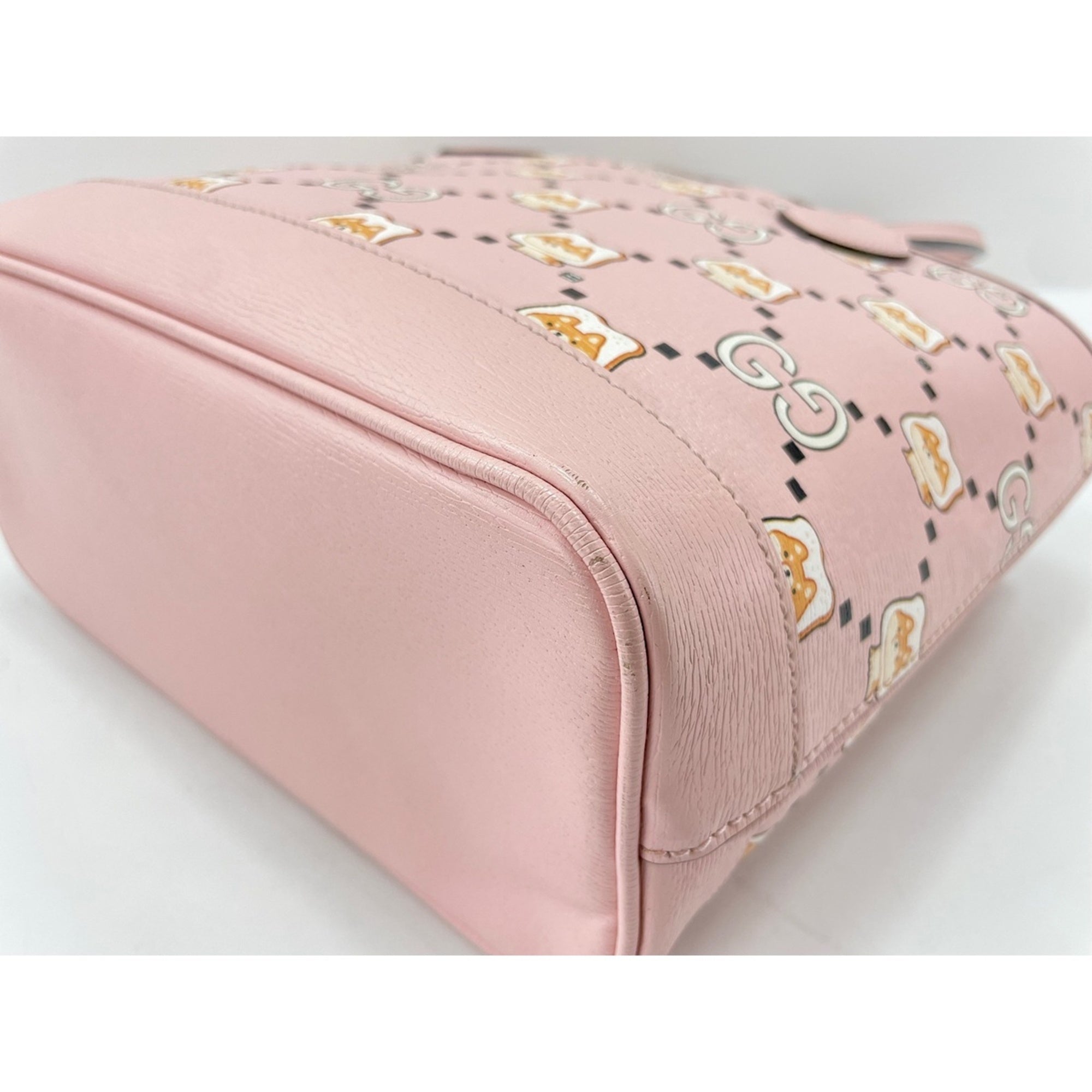 Gucci Pink Leather Tote Bag (Pre-Owned)