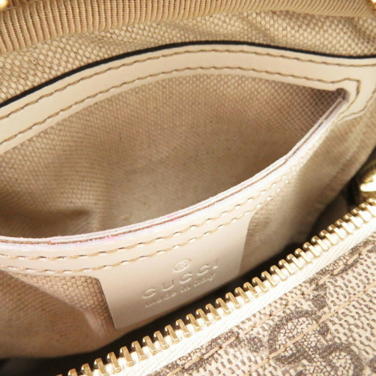 Gucci Brown Ivory Gg Supreme Pvc Shoulder Bag (Pre-Owned)