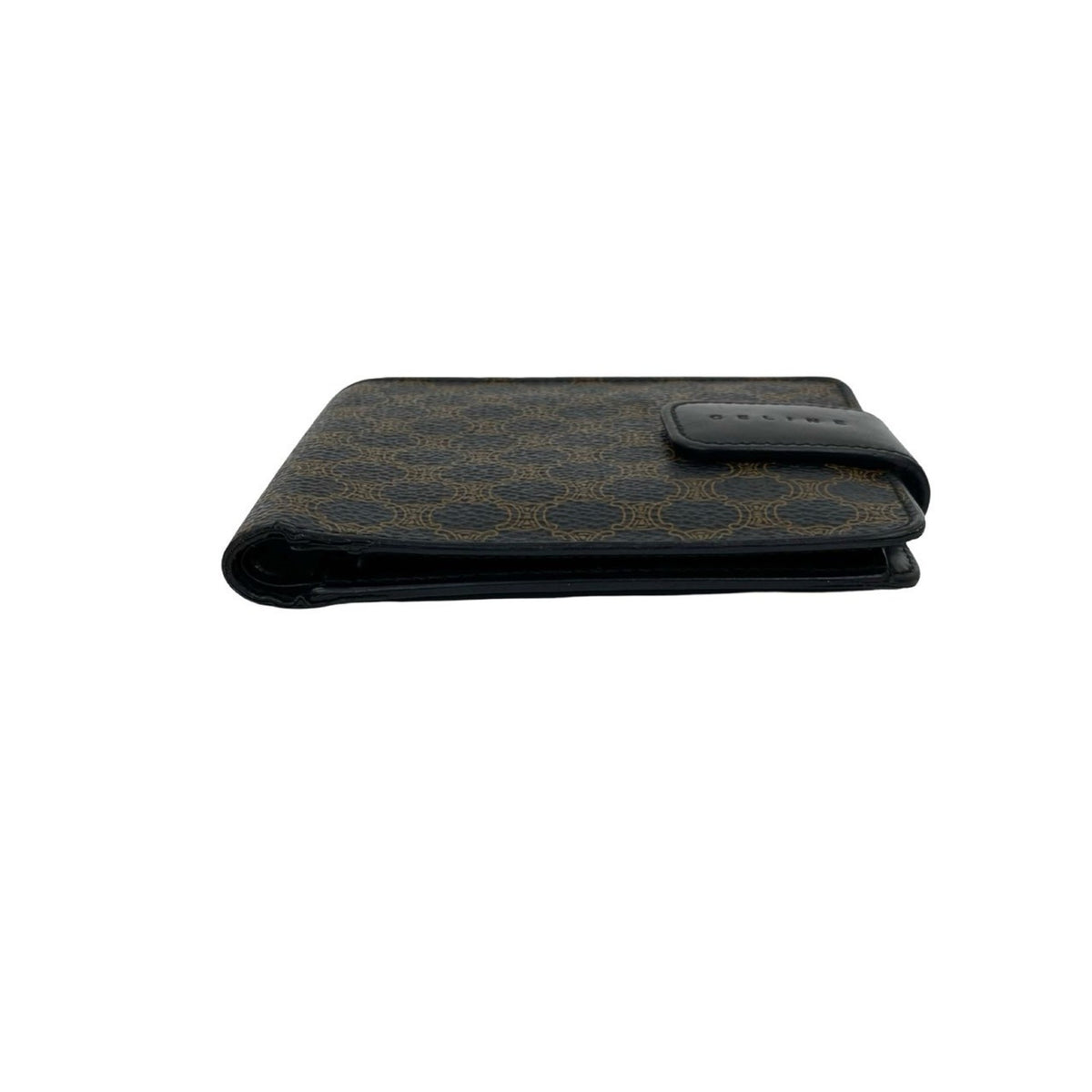 Celine Black Brown Leather Pvc Wallet (Bi-Fold) (Pre-Owned)