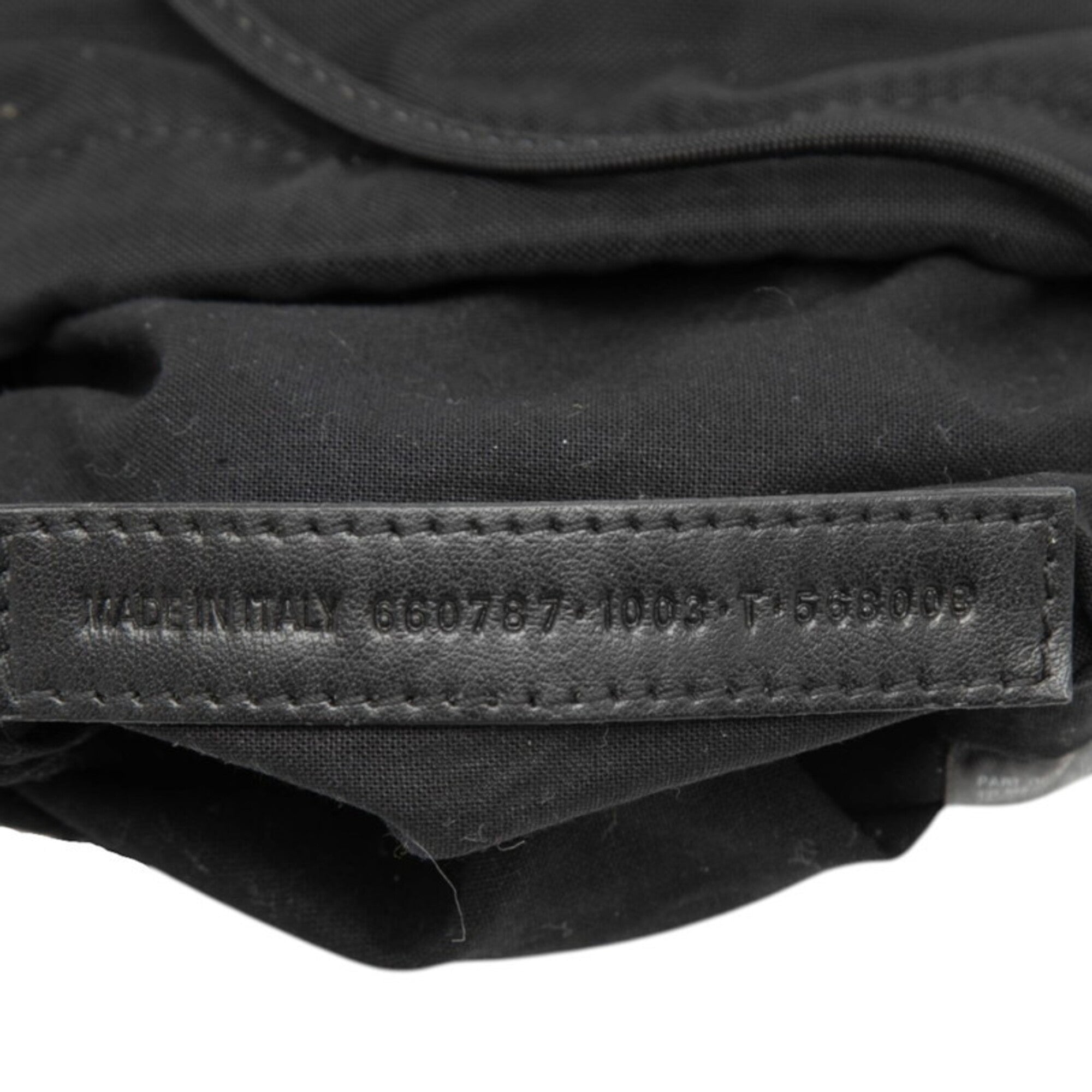 Balenciaga Black Leather Handbag Shoulder Bag (Pre-Owned)