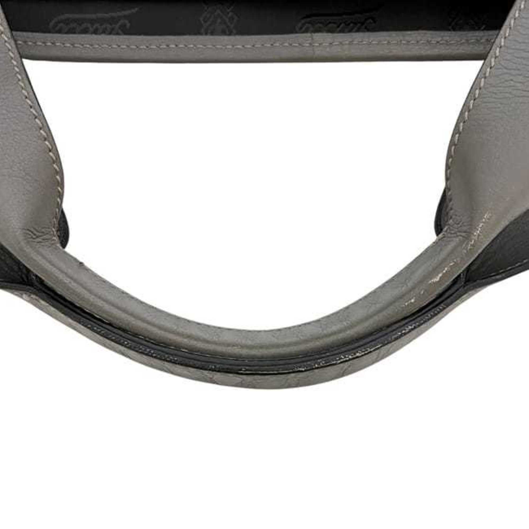 Gucci Hysteria Gray Leather Tote Bag (Pre-Owned)