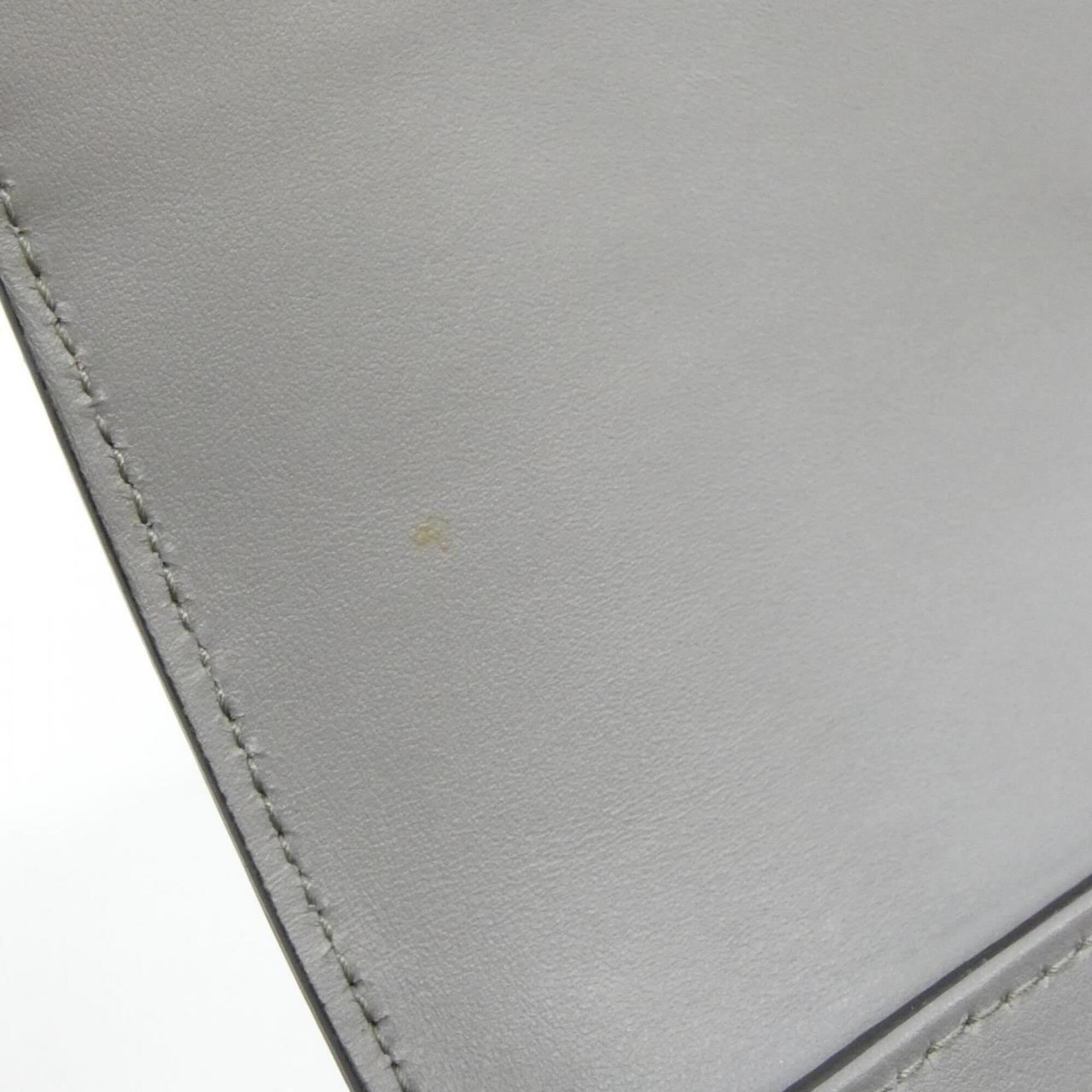 Gucci Gray Leather Backpack (Pre-Owned)