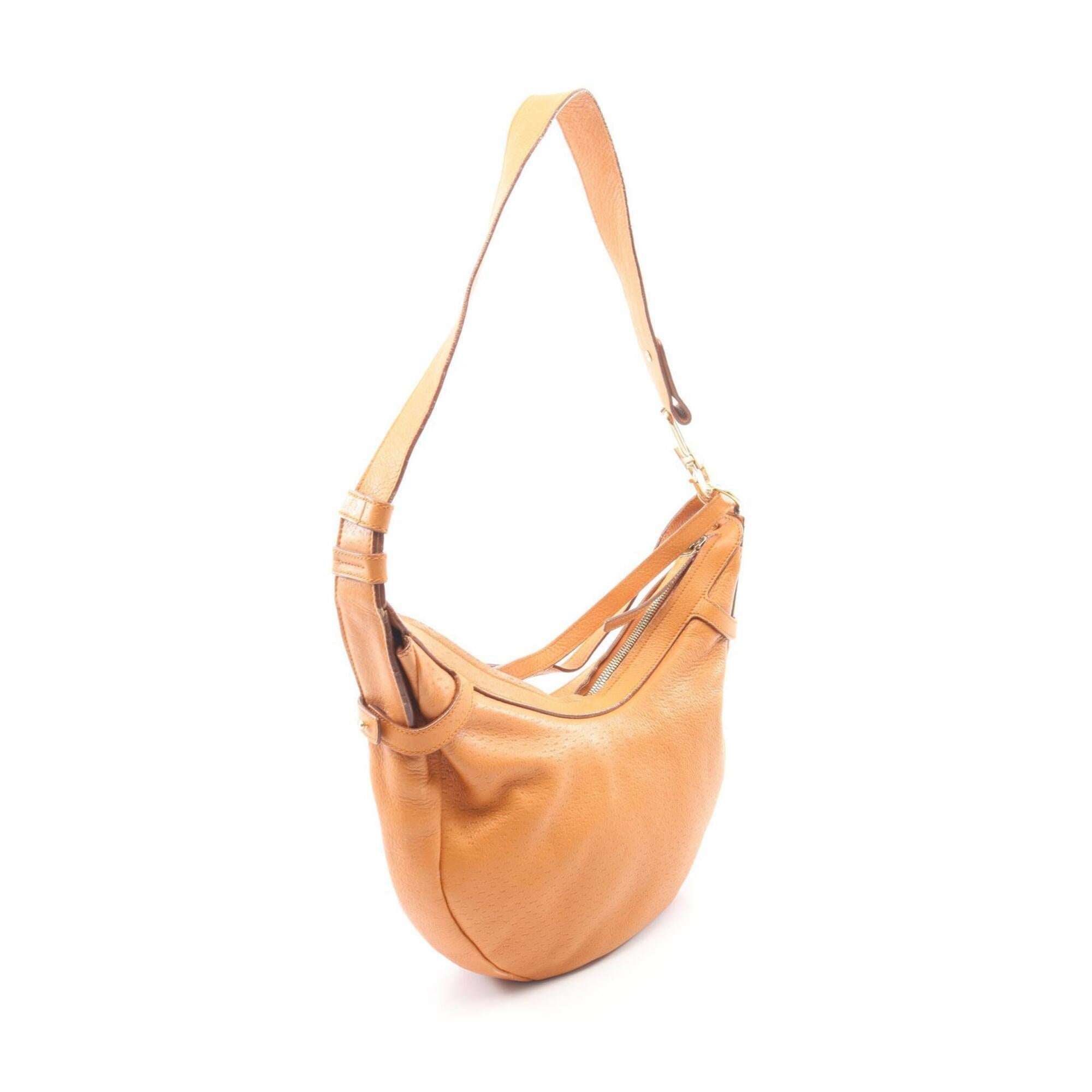 Salvatore Ferragamo Brown Leather Handbag Shoulder Bag (Pre-Owned)