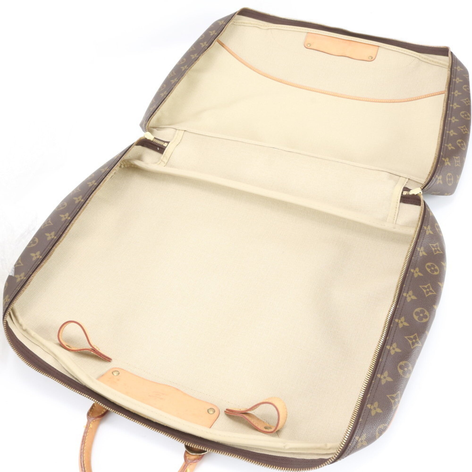 Louis Vuitton Brown Coated Canvas Leather Handbag (Pre-Owned)