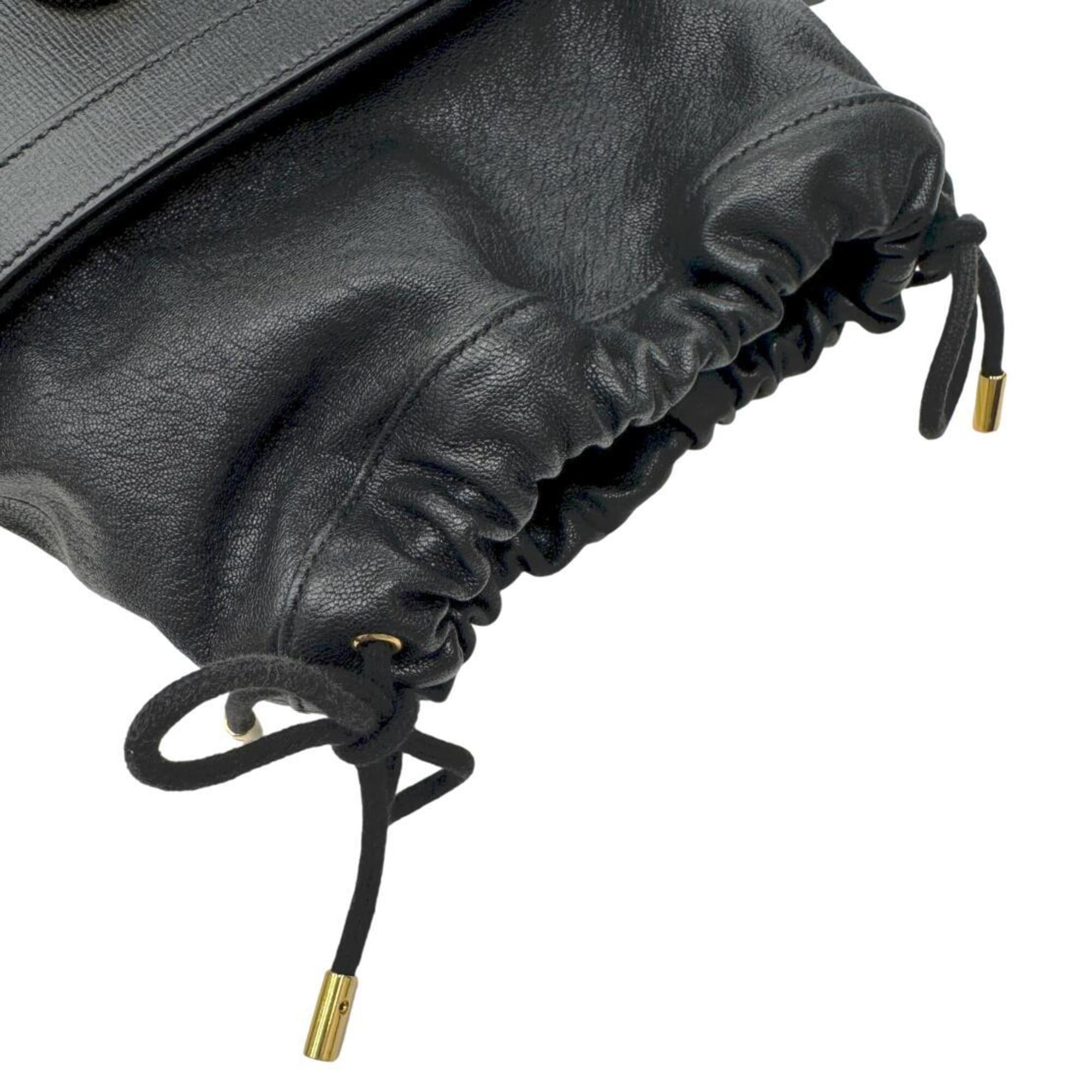 Gucci Black Leather Shoulder Bag (Pre-Owned)
