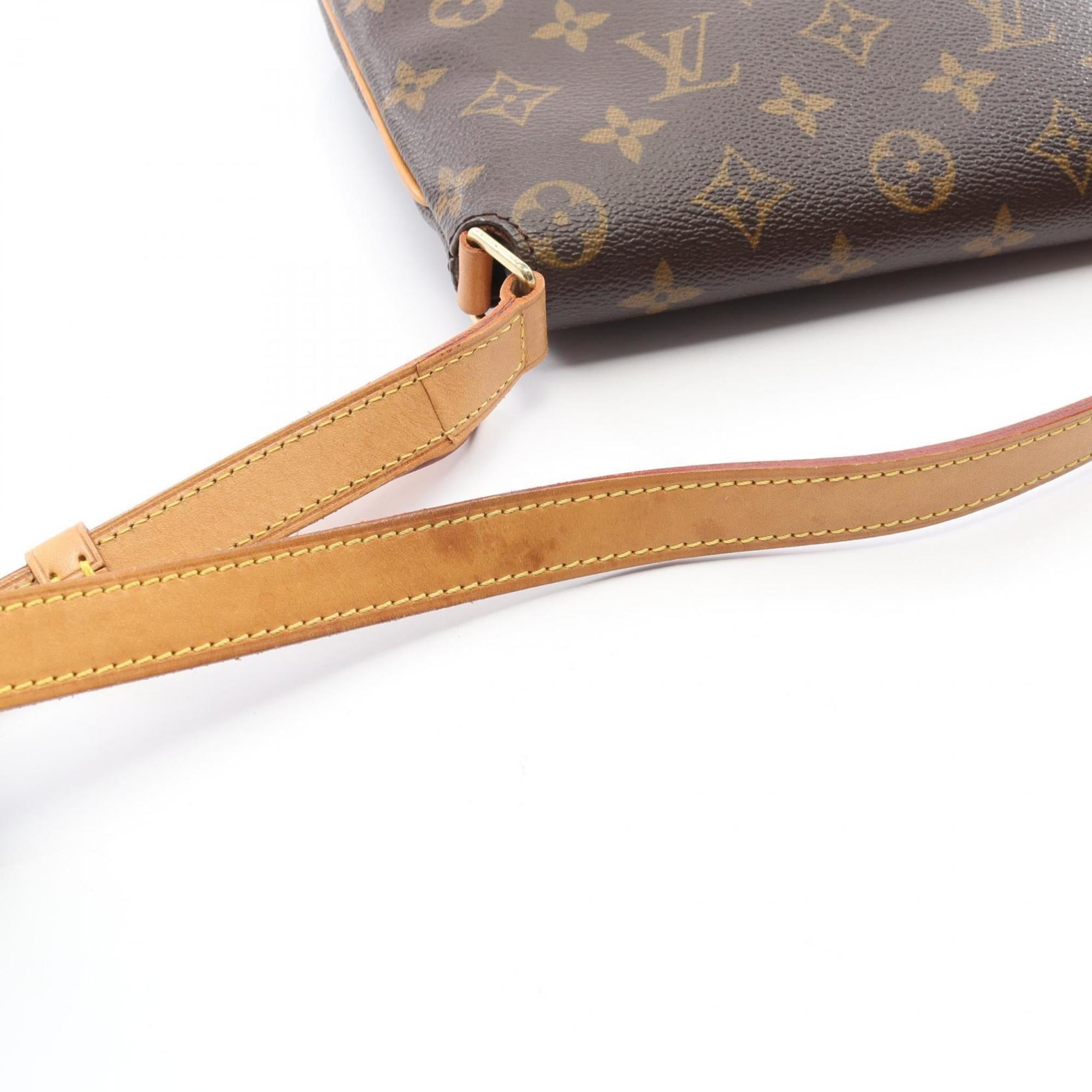 Louis Vuitton Brown Monogram Coated Canvas Leather Handbag Shoulder Bag (Pre-Owned)