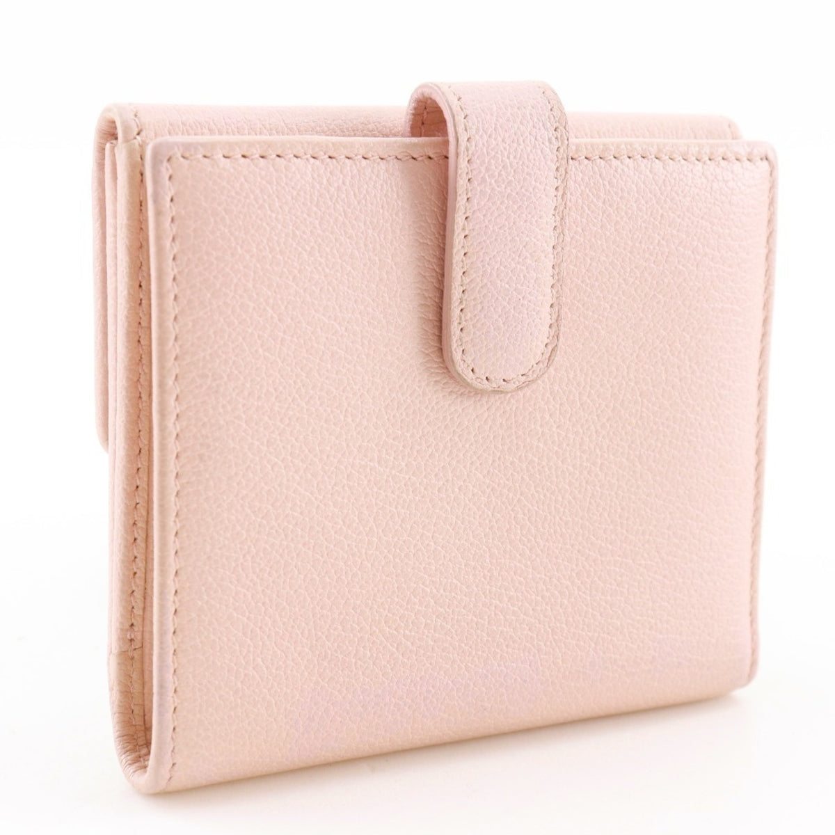 Chanel Pink Leather Wallet (Bi-Fold) (Pre-Owned)