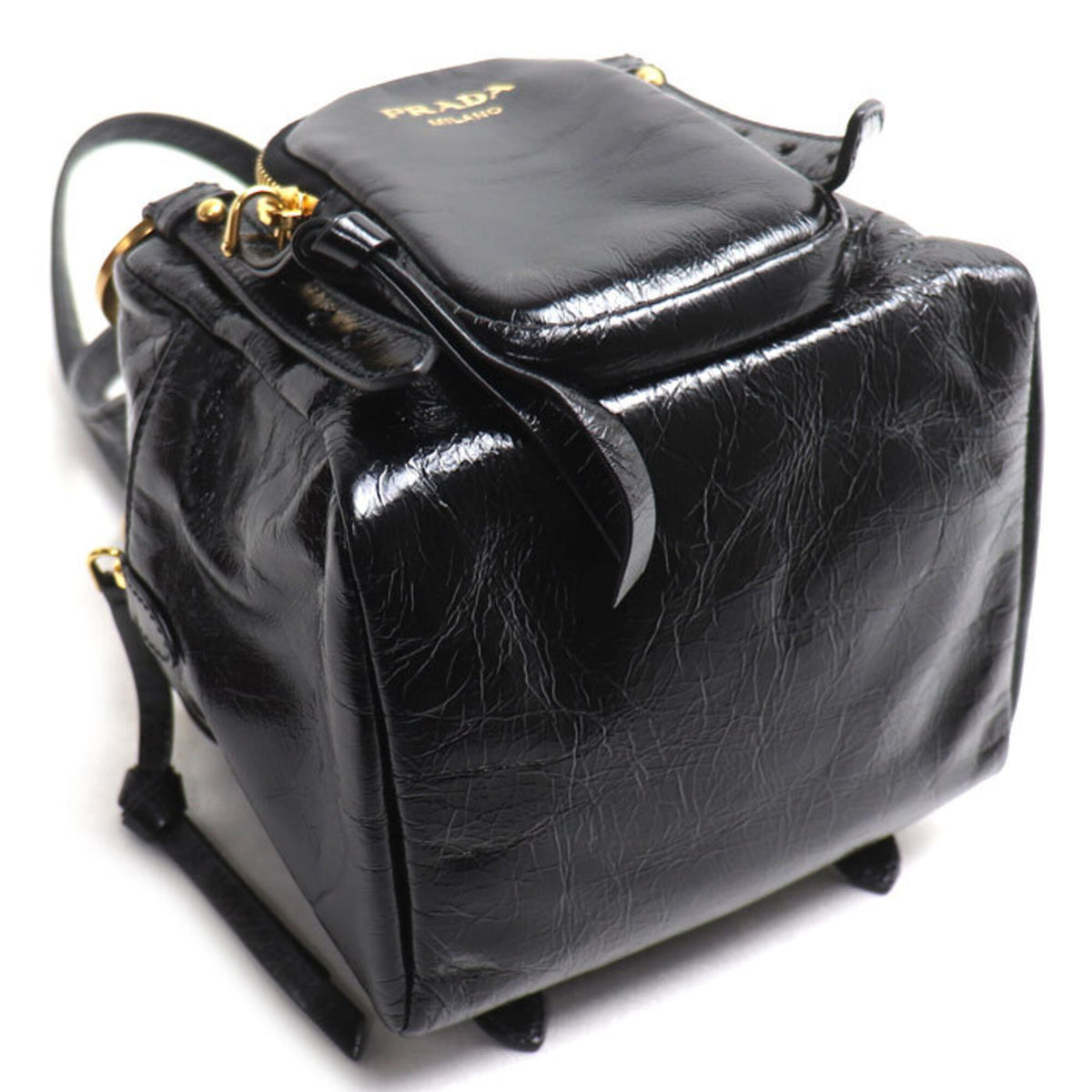 Prada Black Leather Handbag (Pre-Owned)