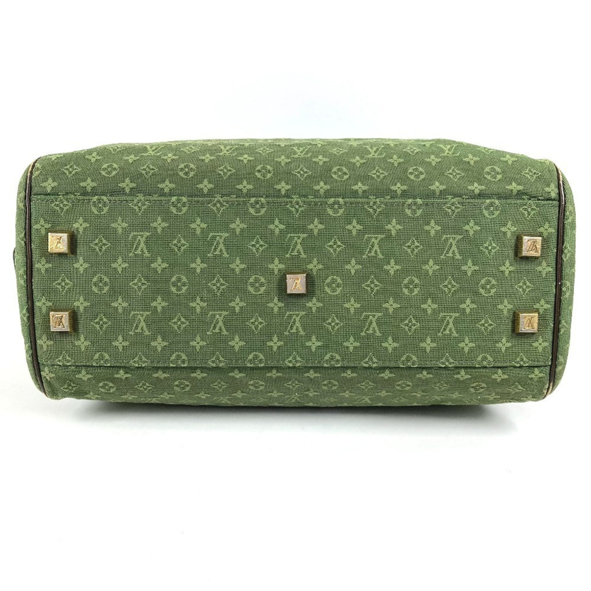 Louis Vuitton Khaki Monogram Mini Canvas Boston Bag Handbag Shoulder Bag (Pre-Owned)