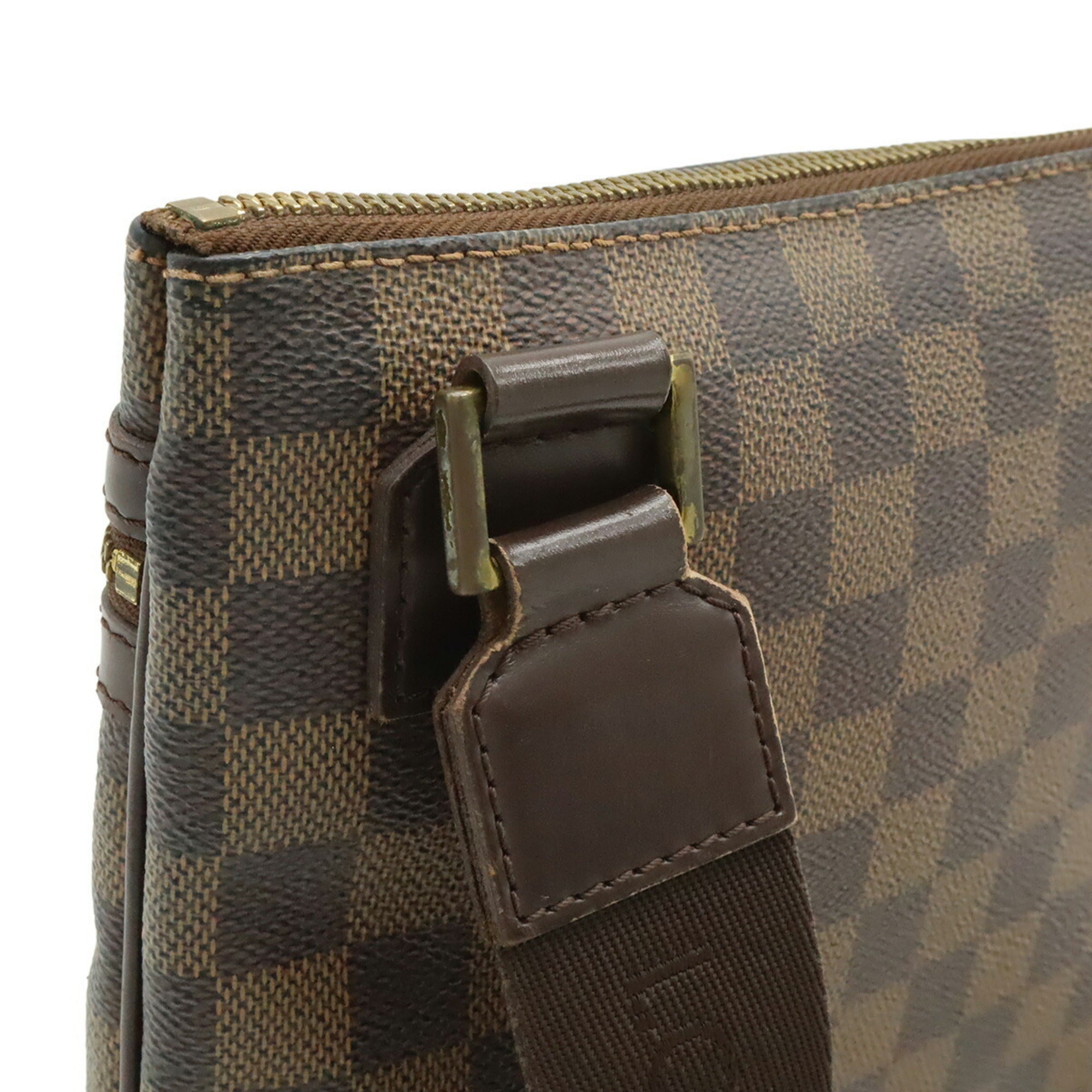Louis Vuitton Brown Pvc Coated Canvas Pochette Shoulder Bag (Pre-Owned)