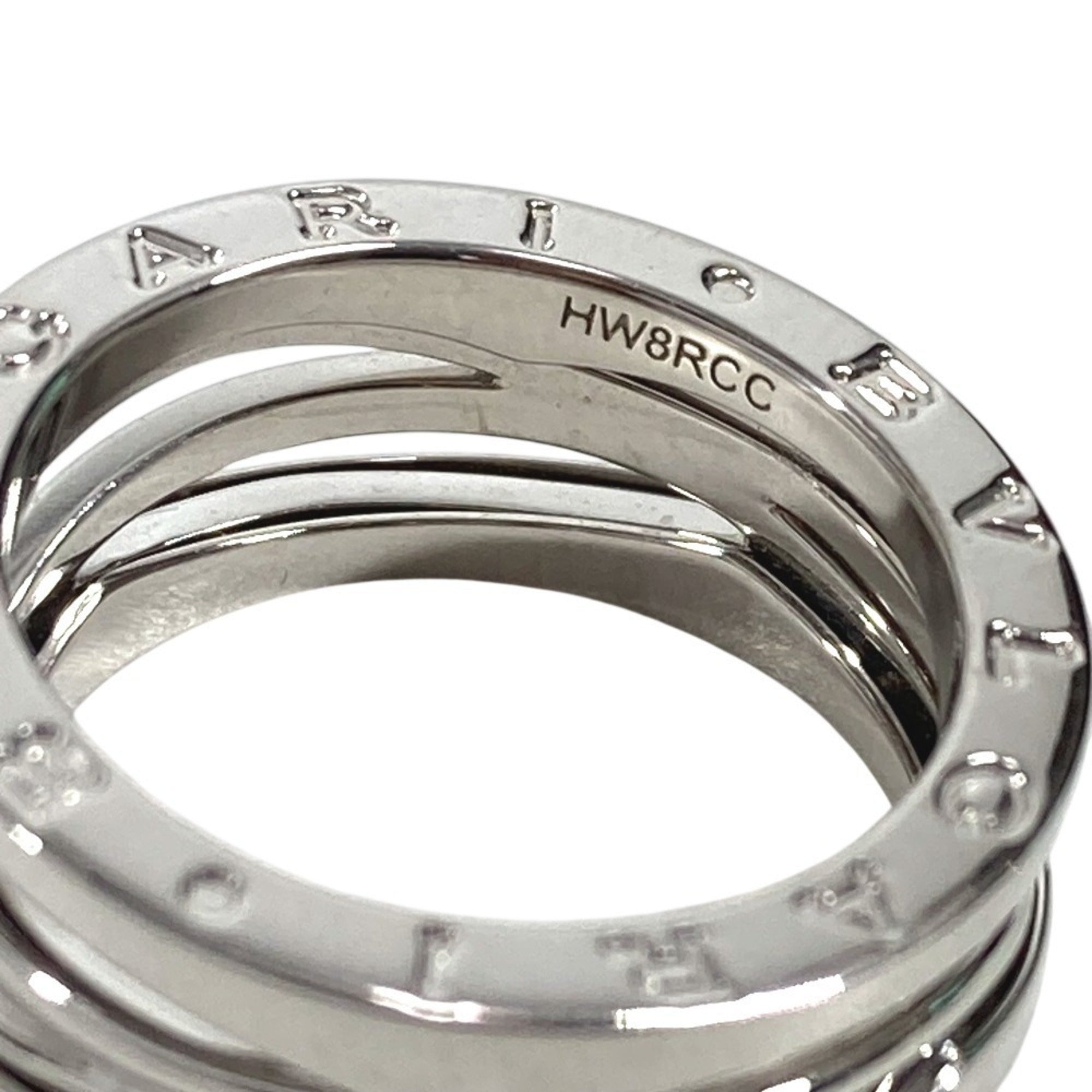 Bvlgari Silver White Gold (18K) Band Ring (Pre-Owned)